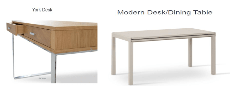 york desk modern table