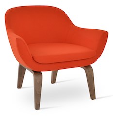 Madison Plywood - Orange Camira Wool   