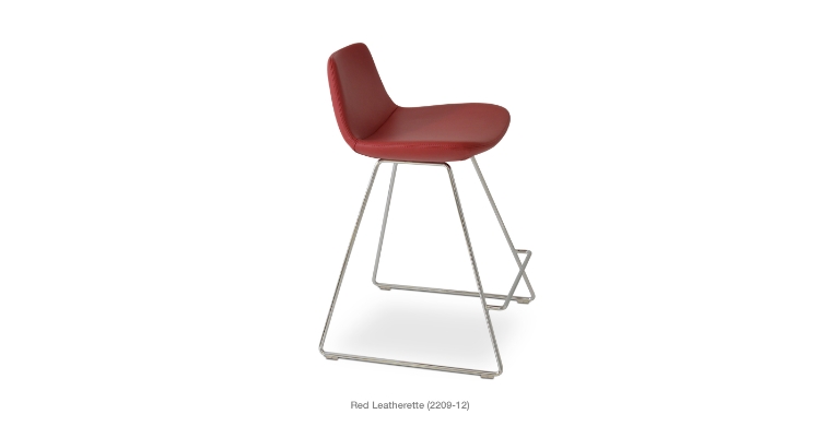 pera_wire_stool_red_leatherettejpg
