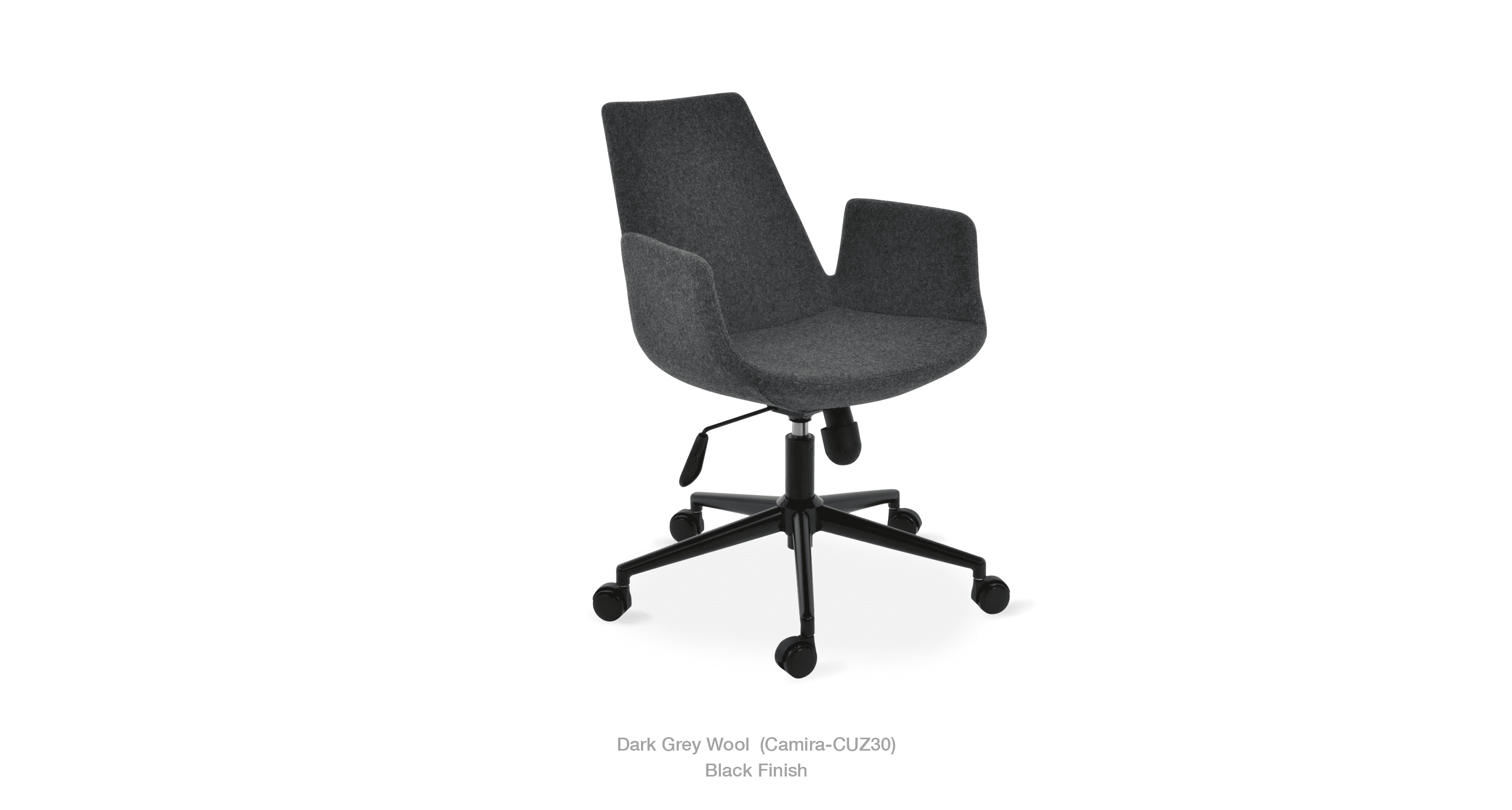 2020 03 15 Eiffel Arm Office Dark Grey Wool Black