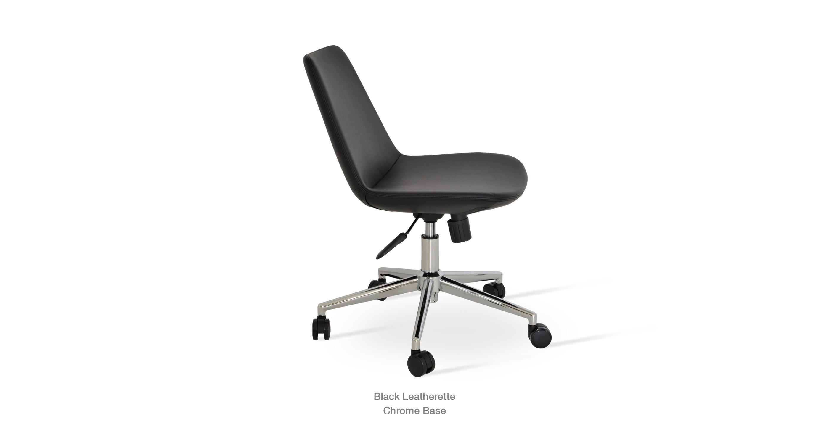 black leatherette