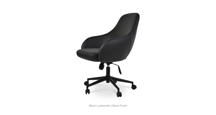 2020 03 24 Gazel Lounge Office Black Leatherette