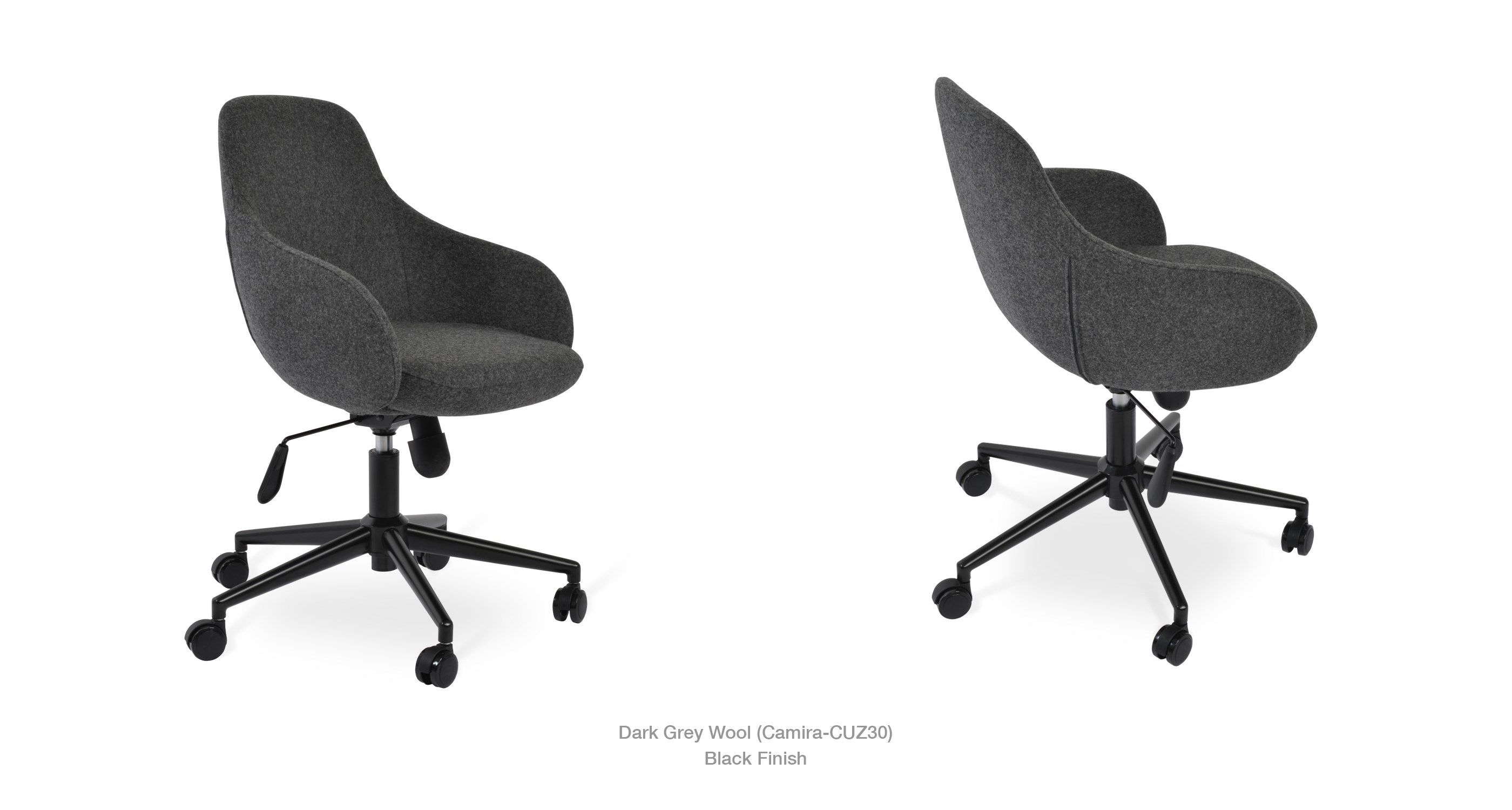 dark grey wool