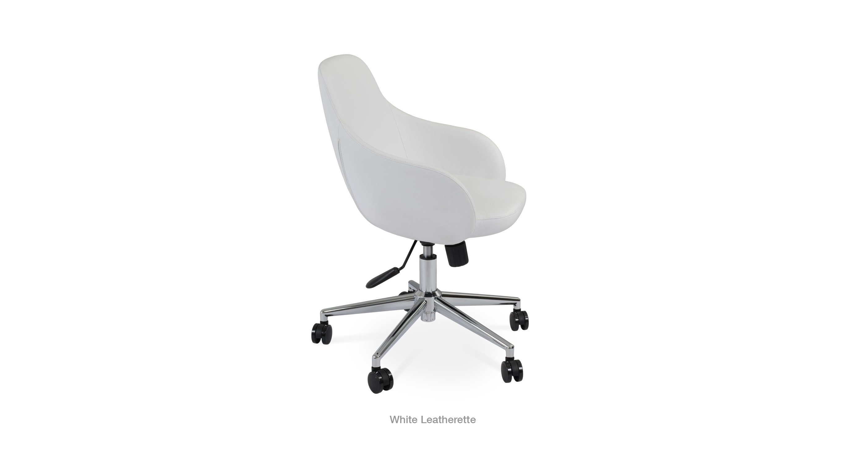 white leathertte