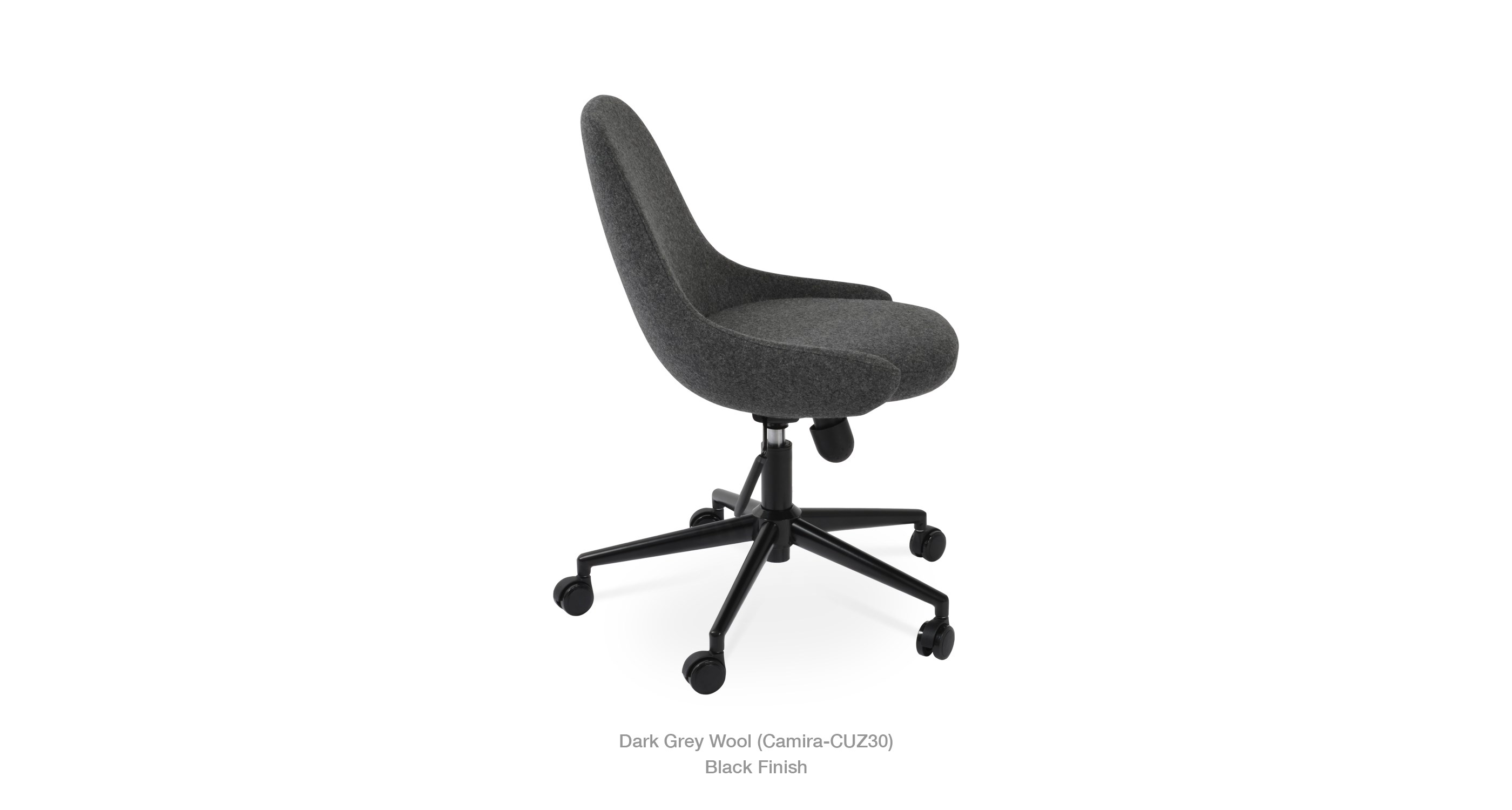 dark grey wool