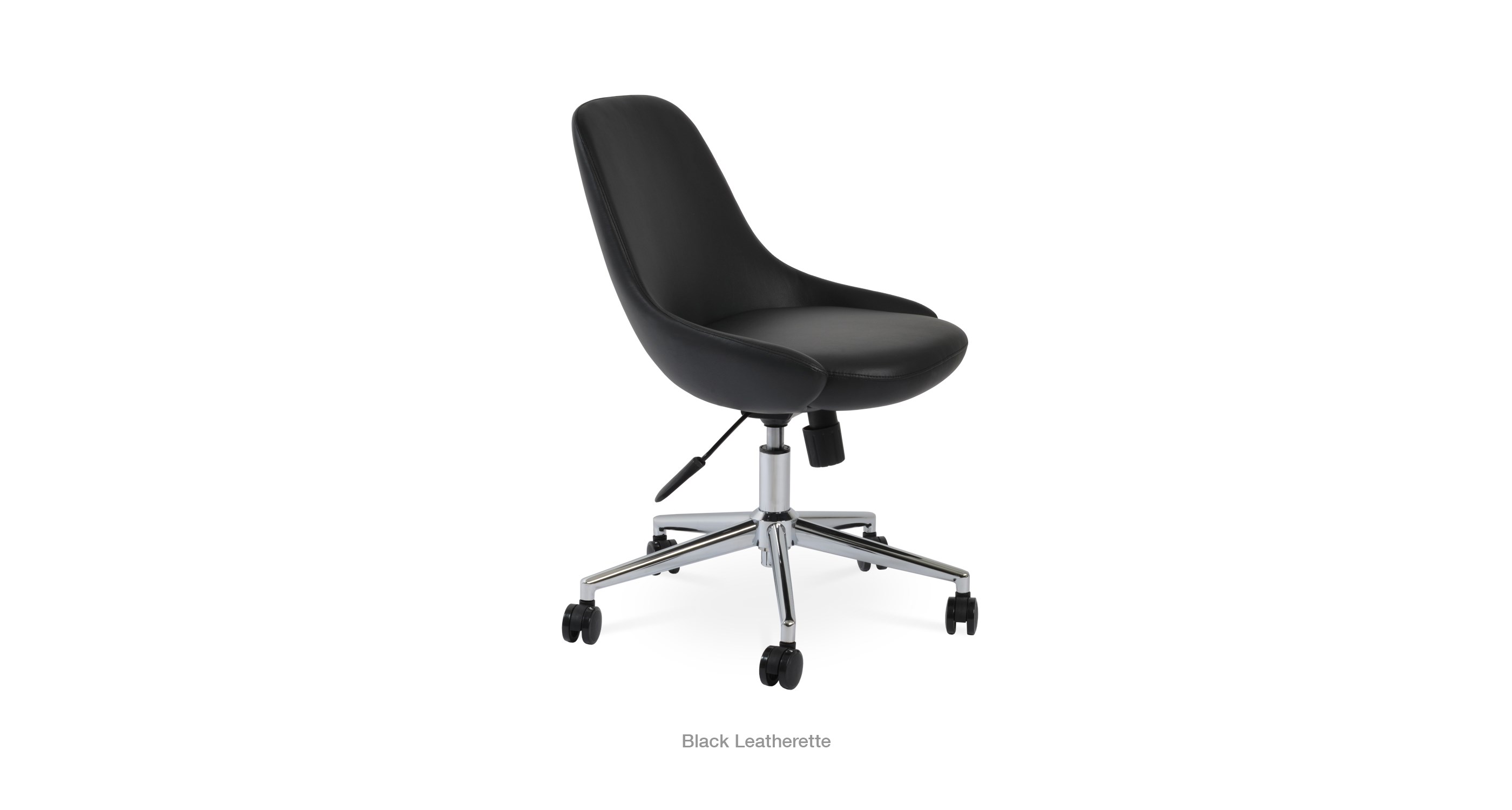 black leatherette