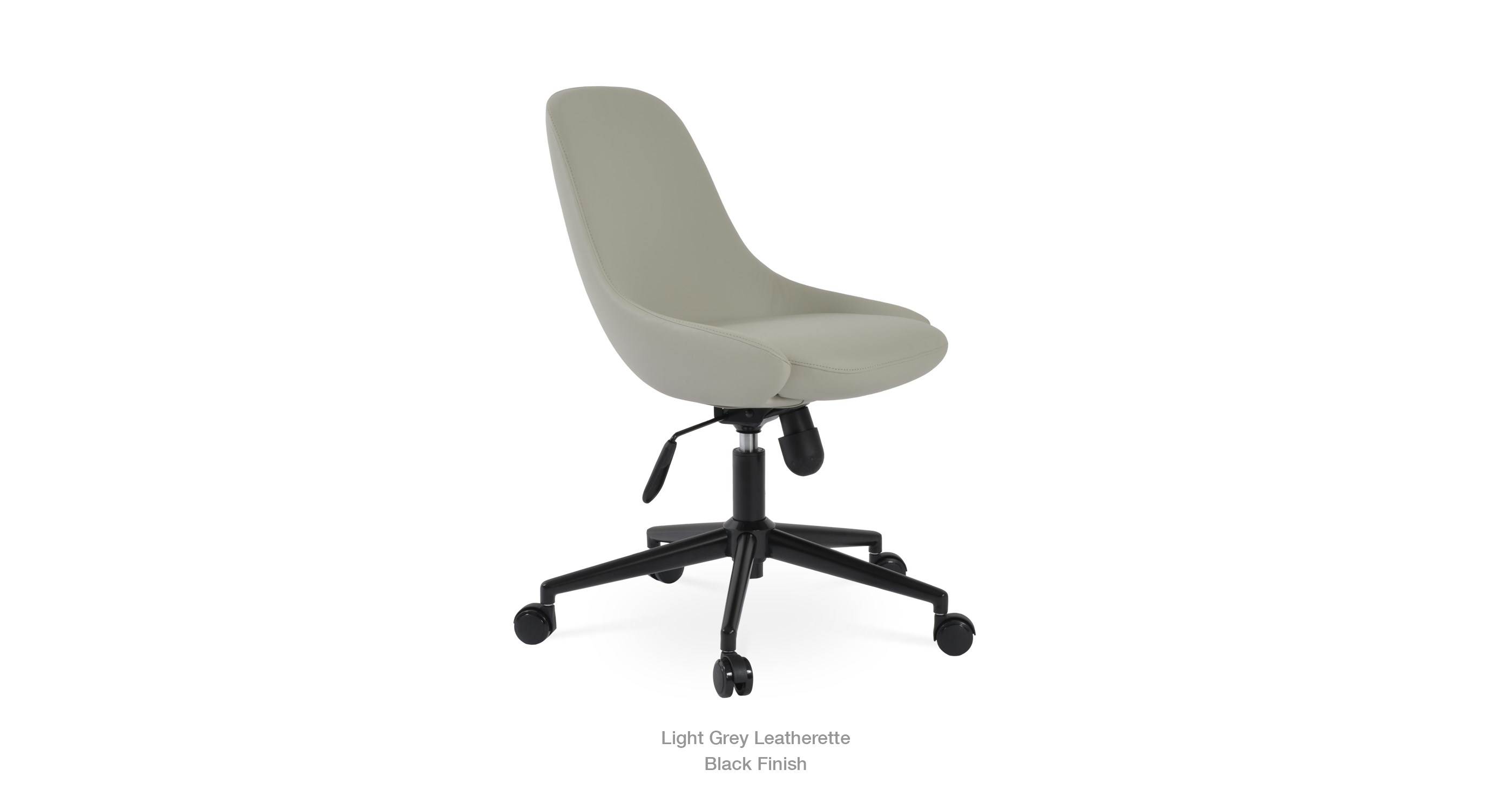 light grey leatherette
