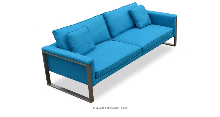 Boston Sofa Turquoise Fabric