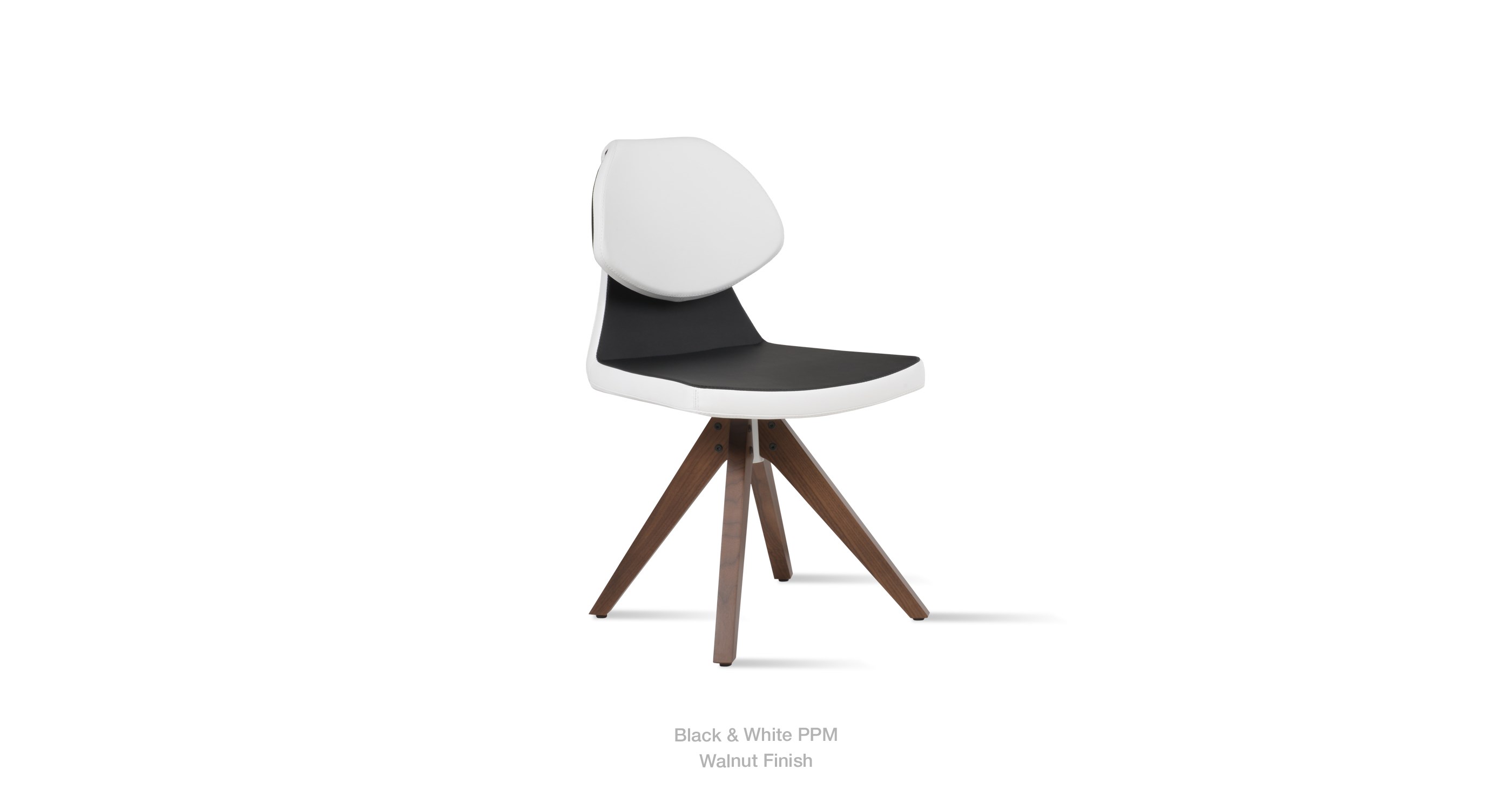 black white - walnut