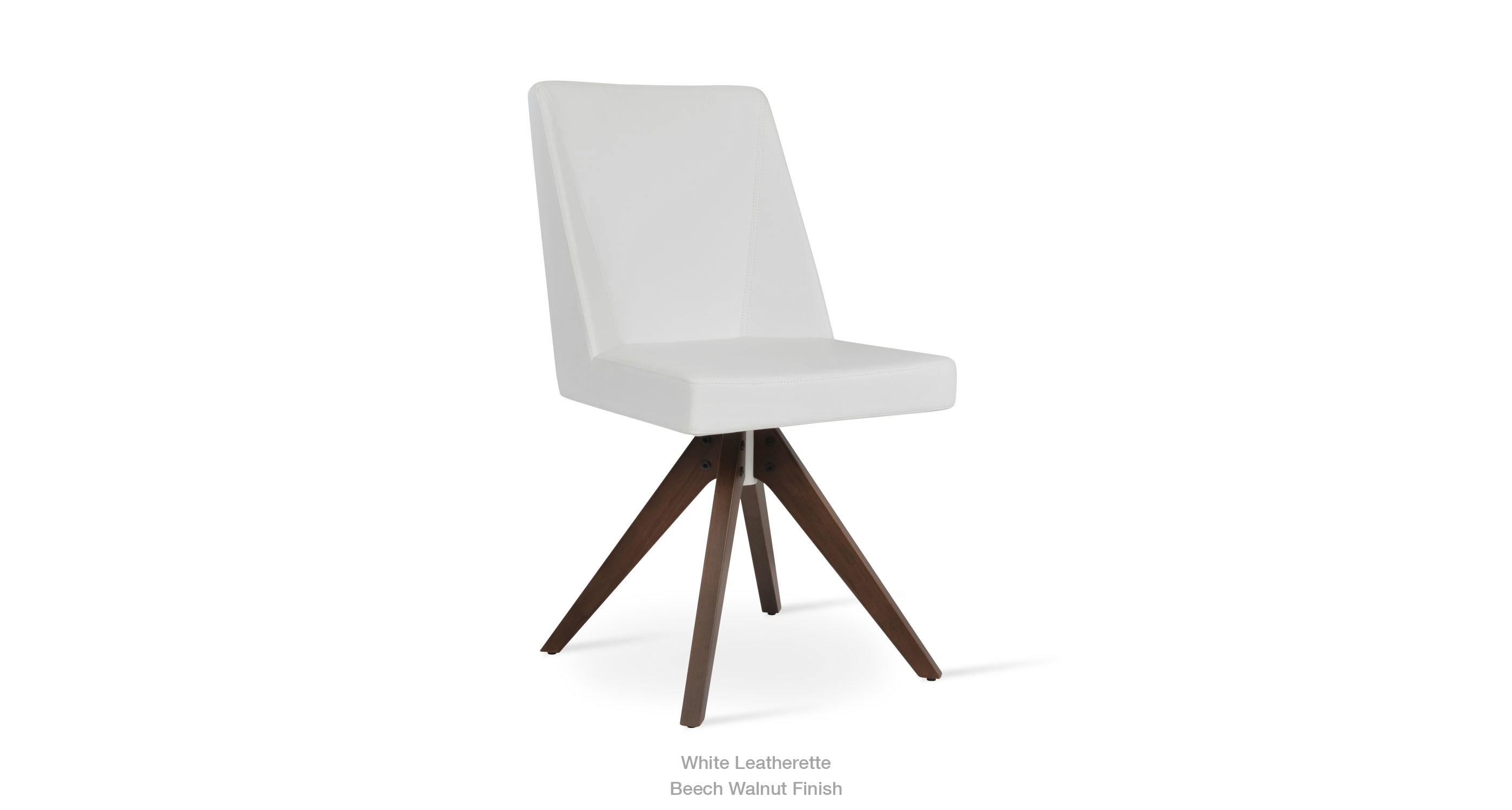 white leatherette