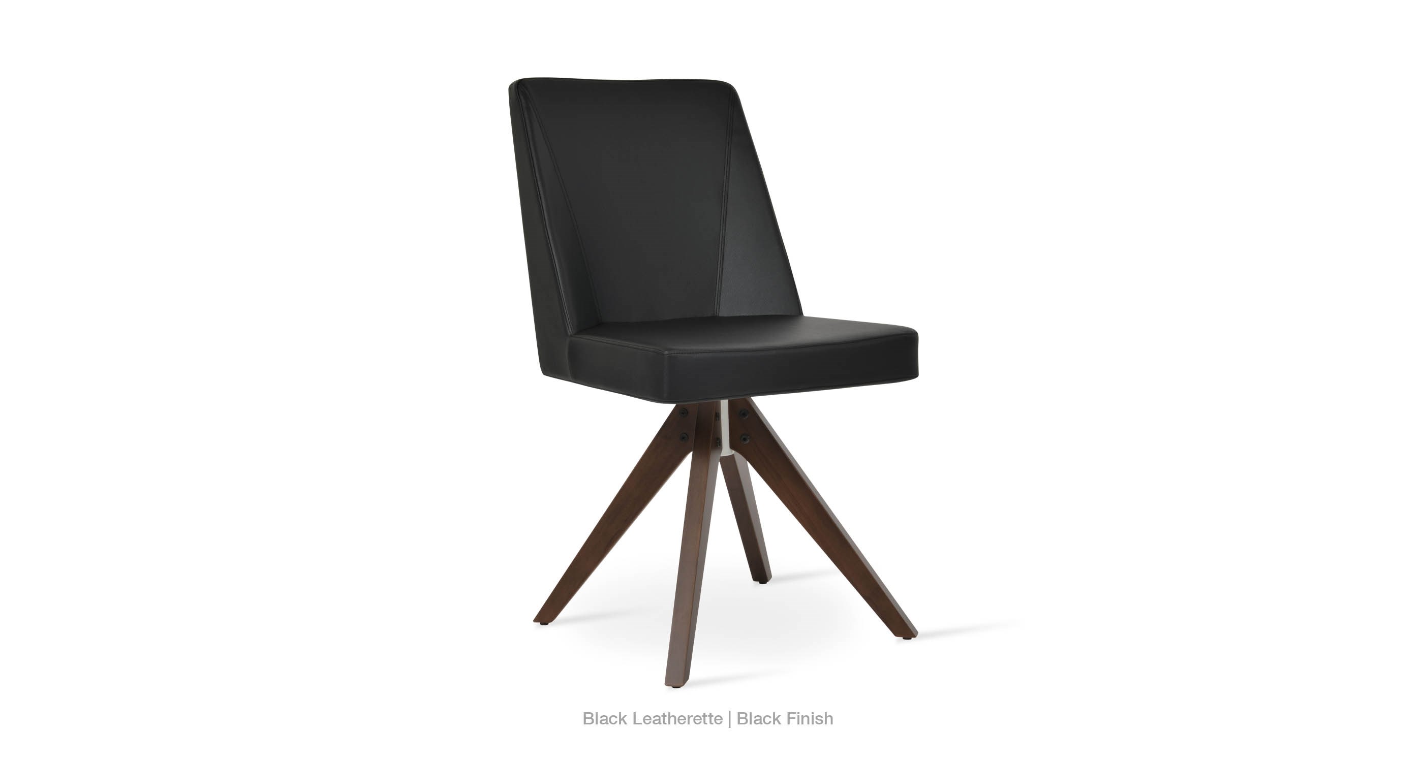 black leatherette