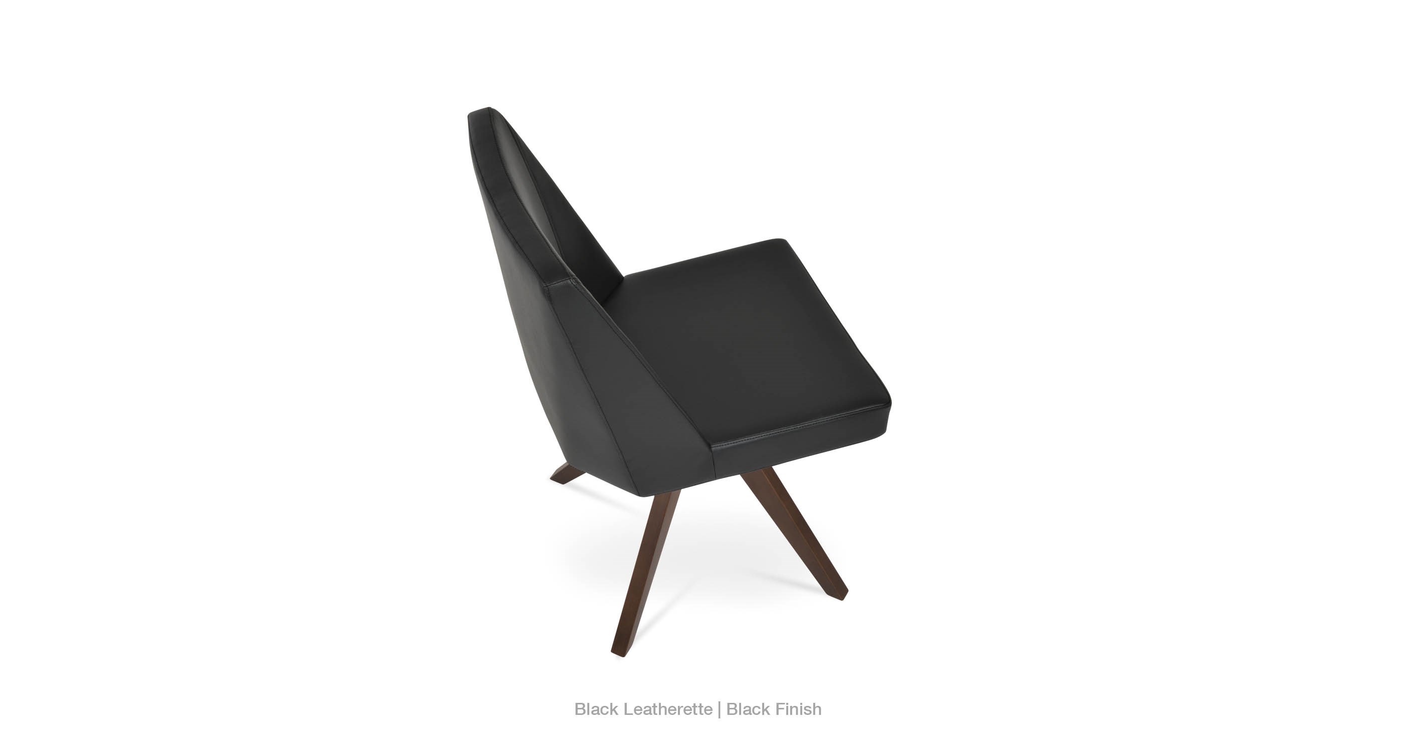 black leatherette