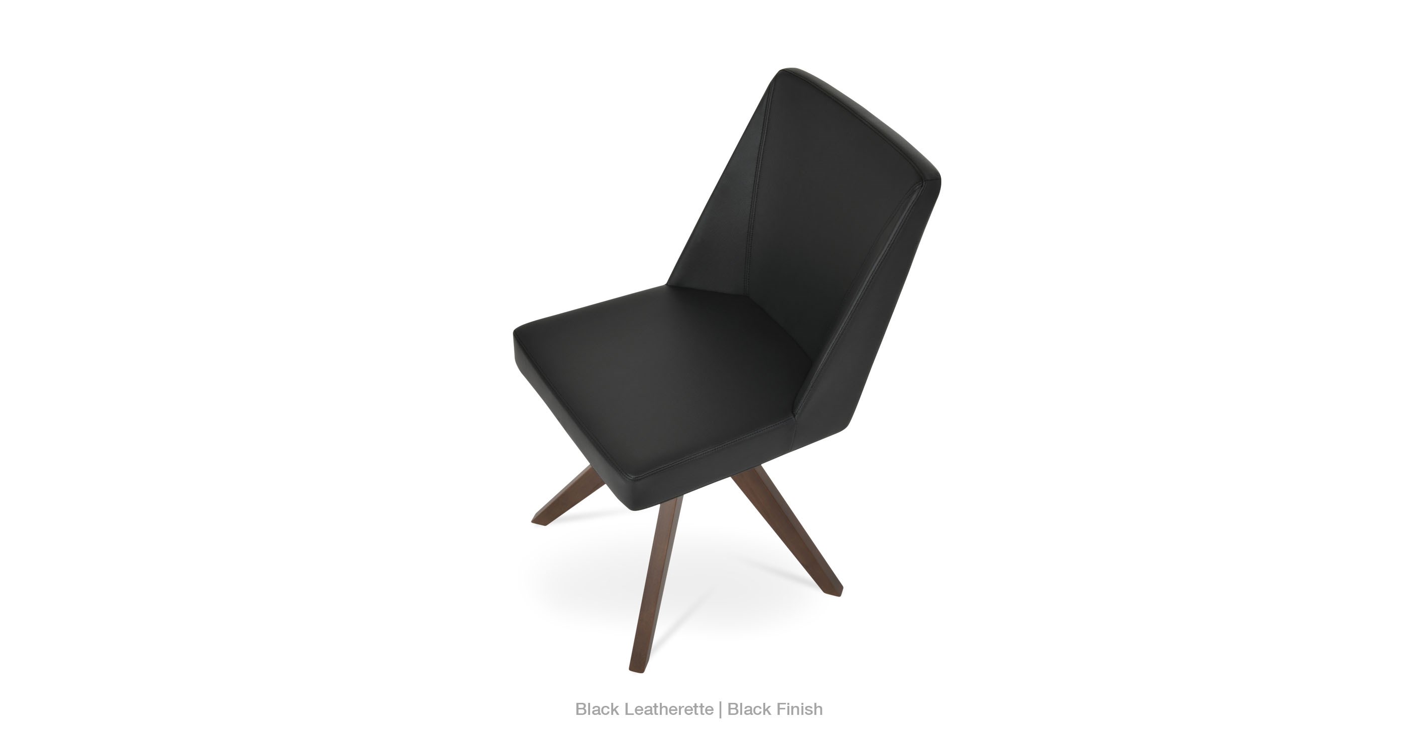 black leatherette