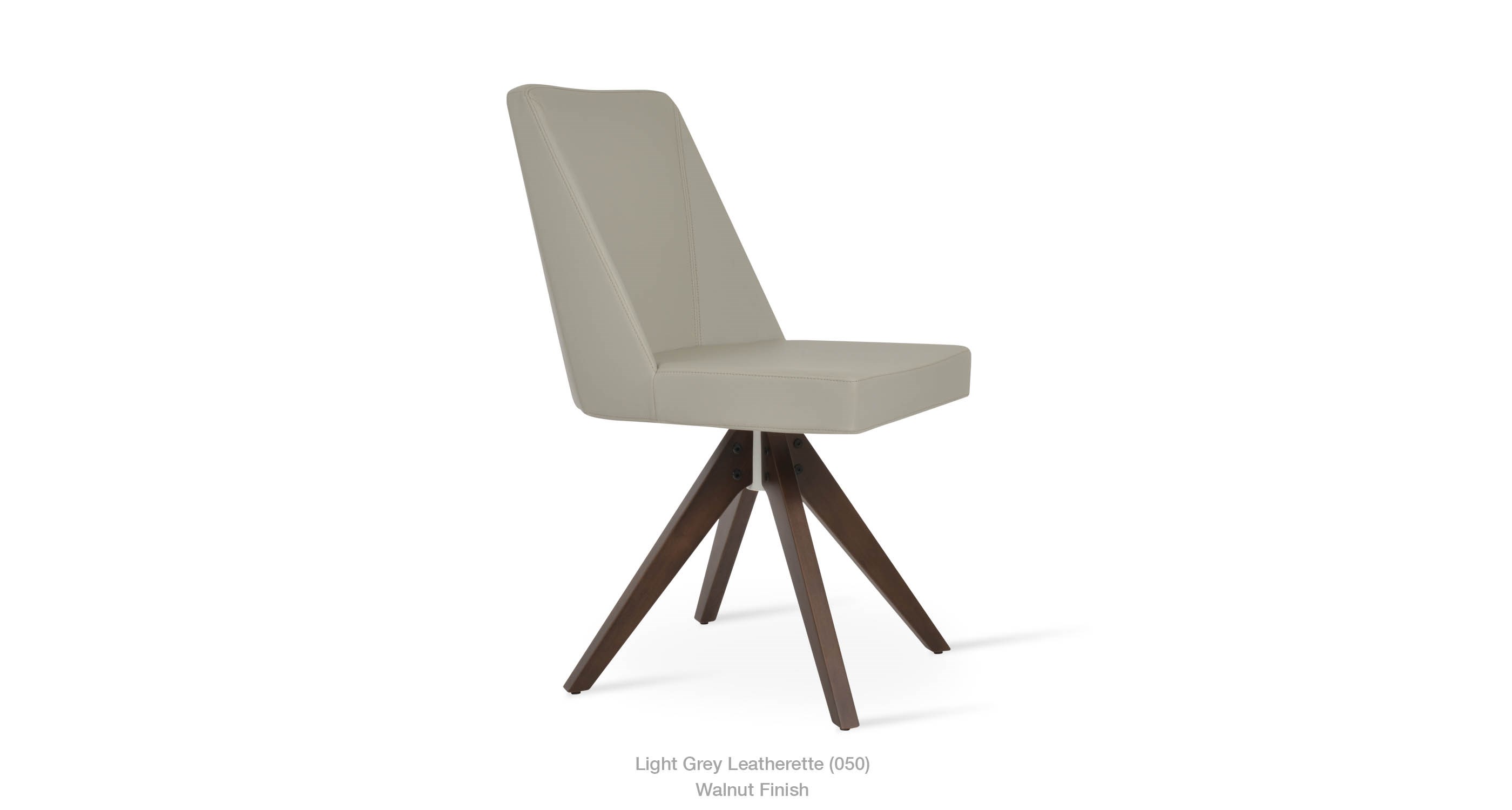 light grey leatherette