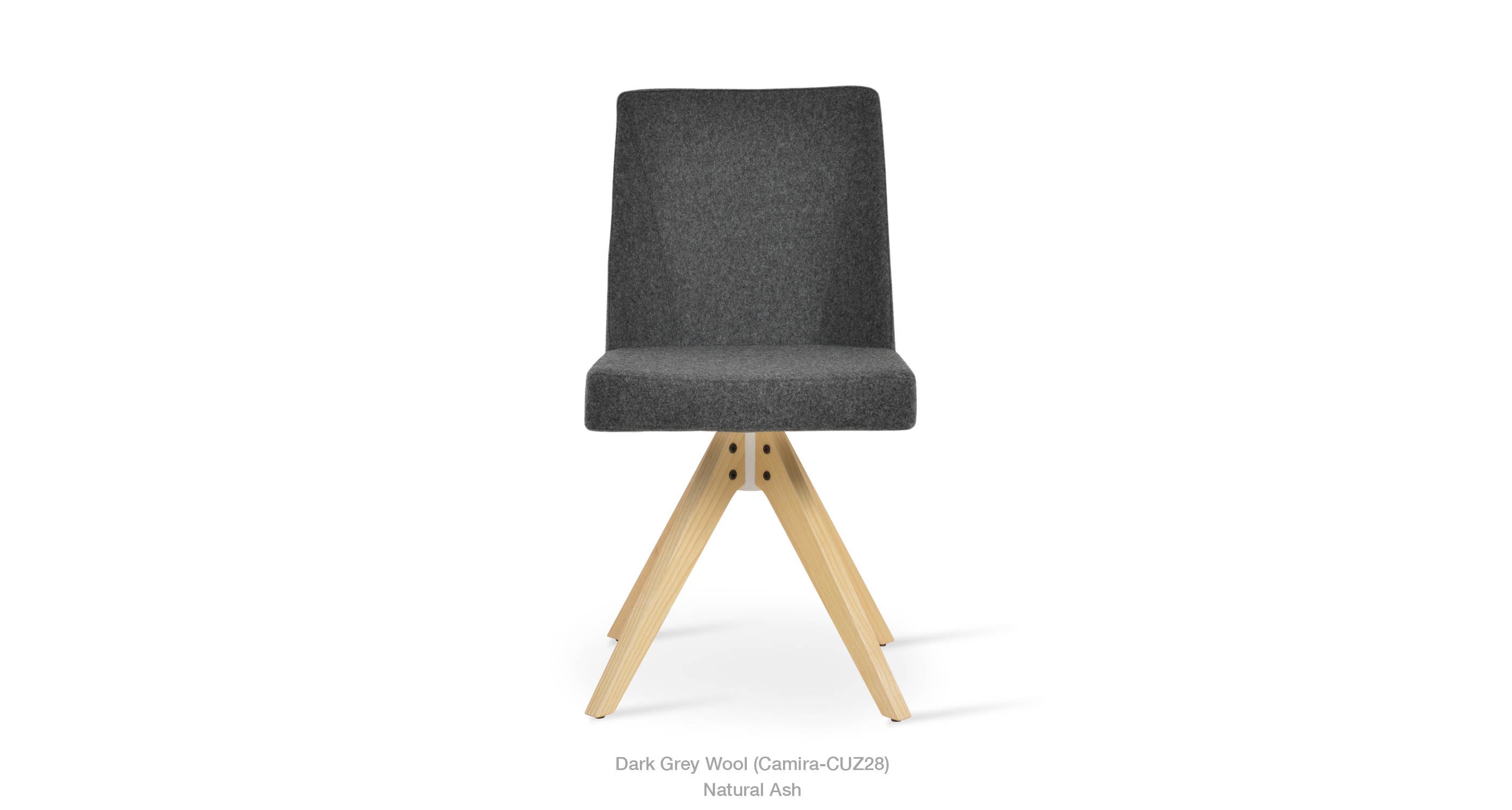 dark grey wool - natural