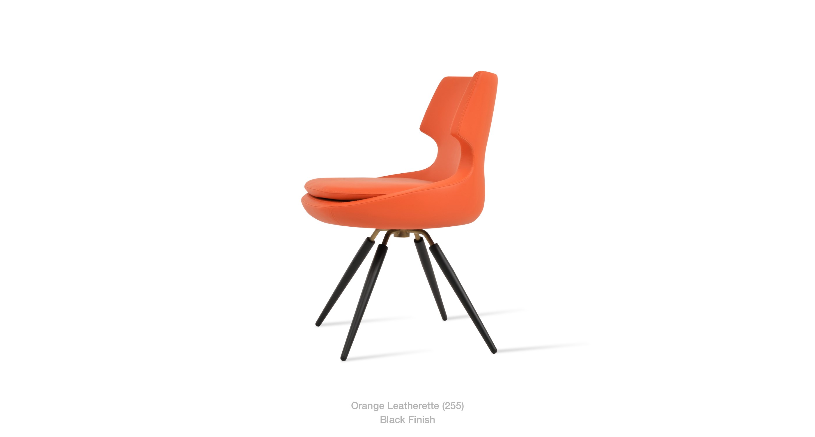 orange leatherette