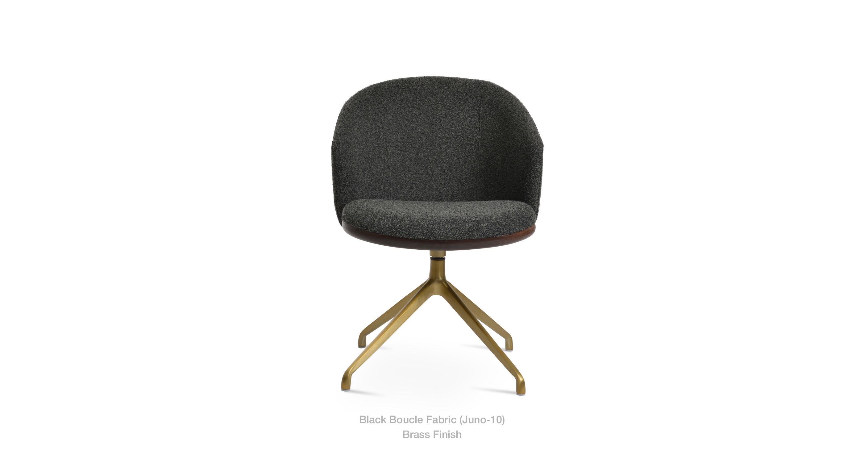 black boucle - brass