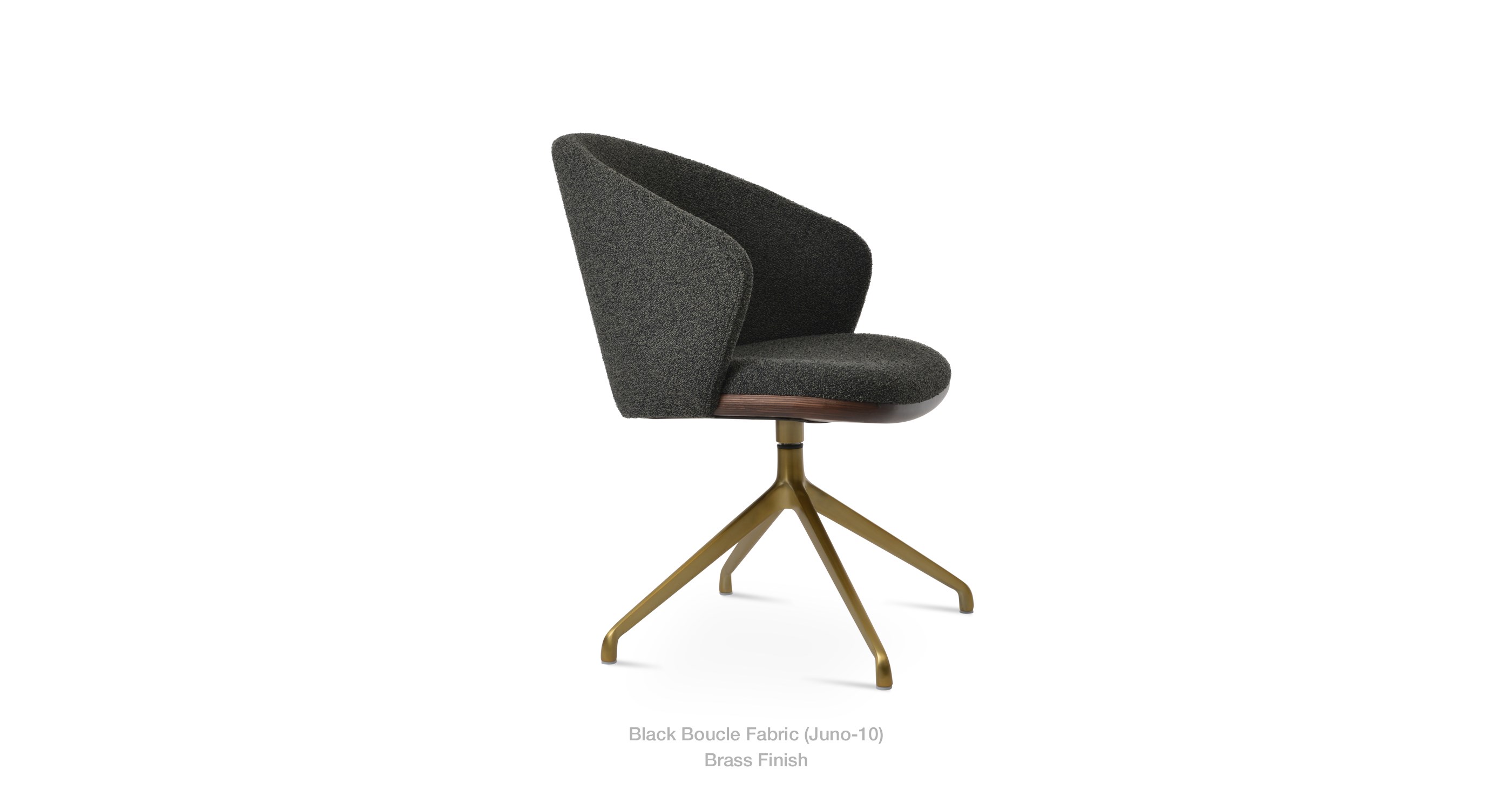 black boucle - brass