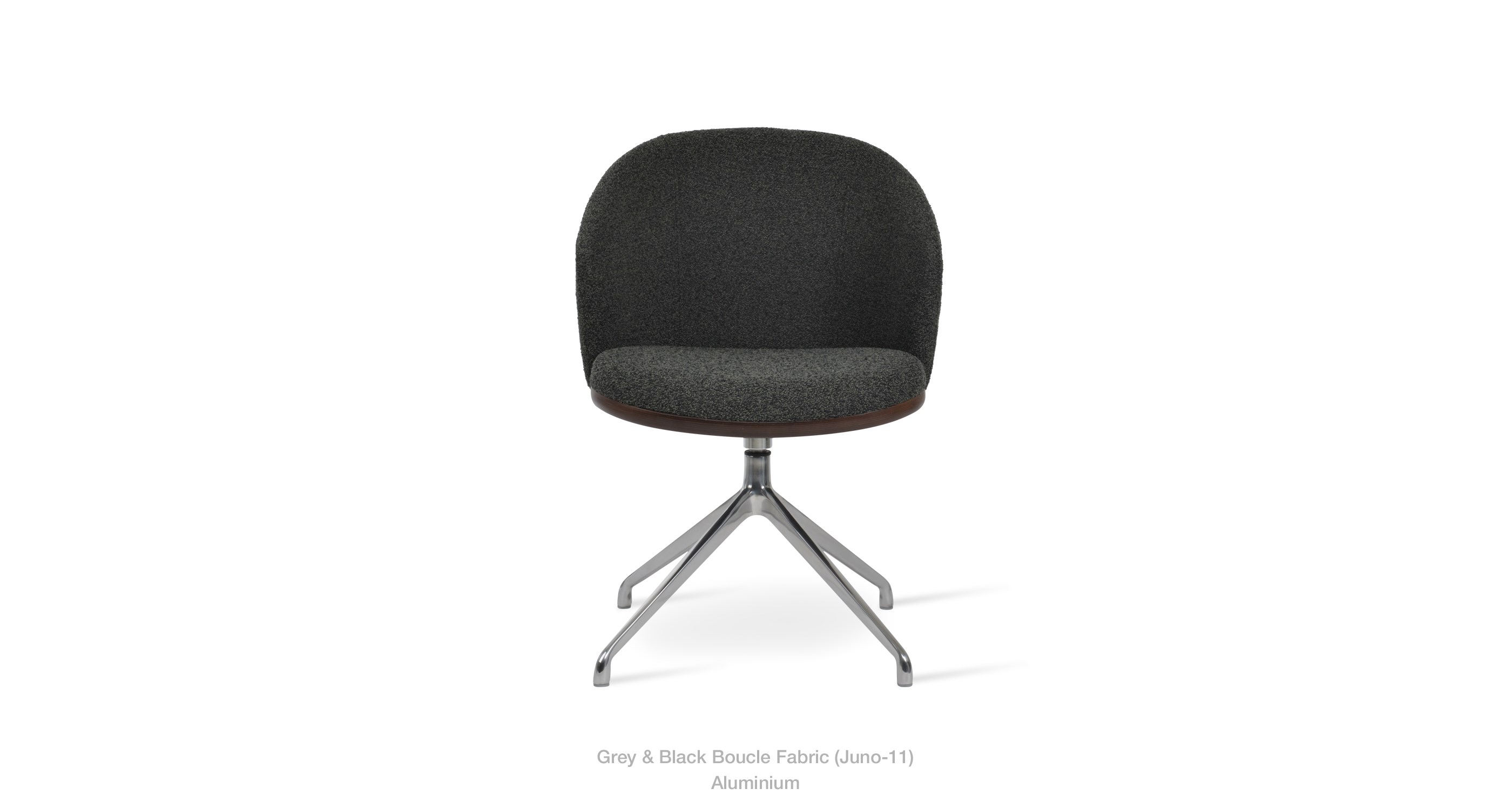 grey black boucle