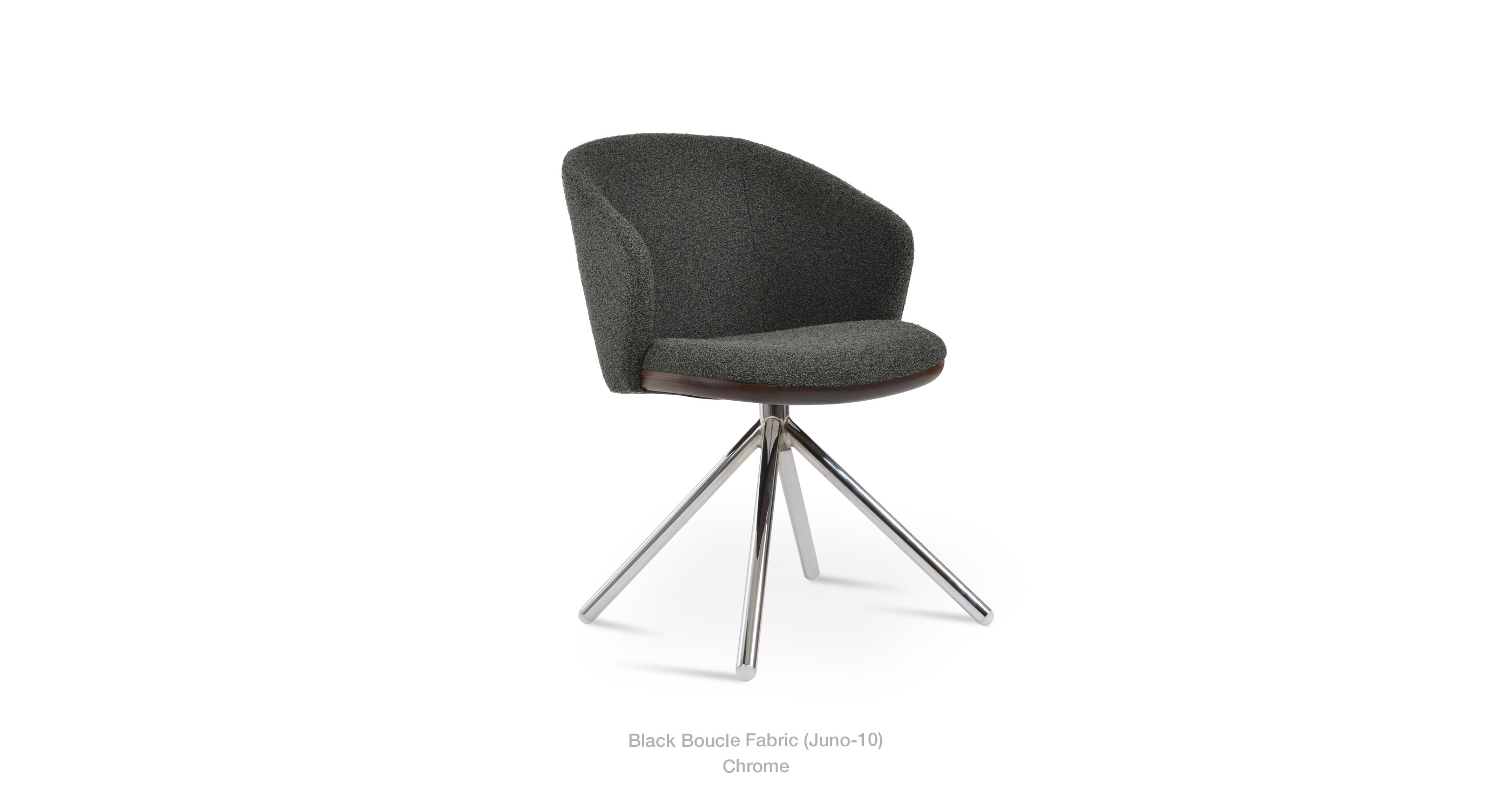 black boucle - chrome