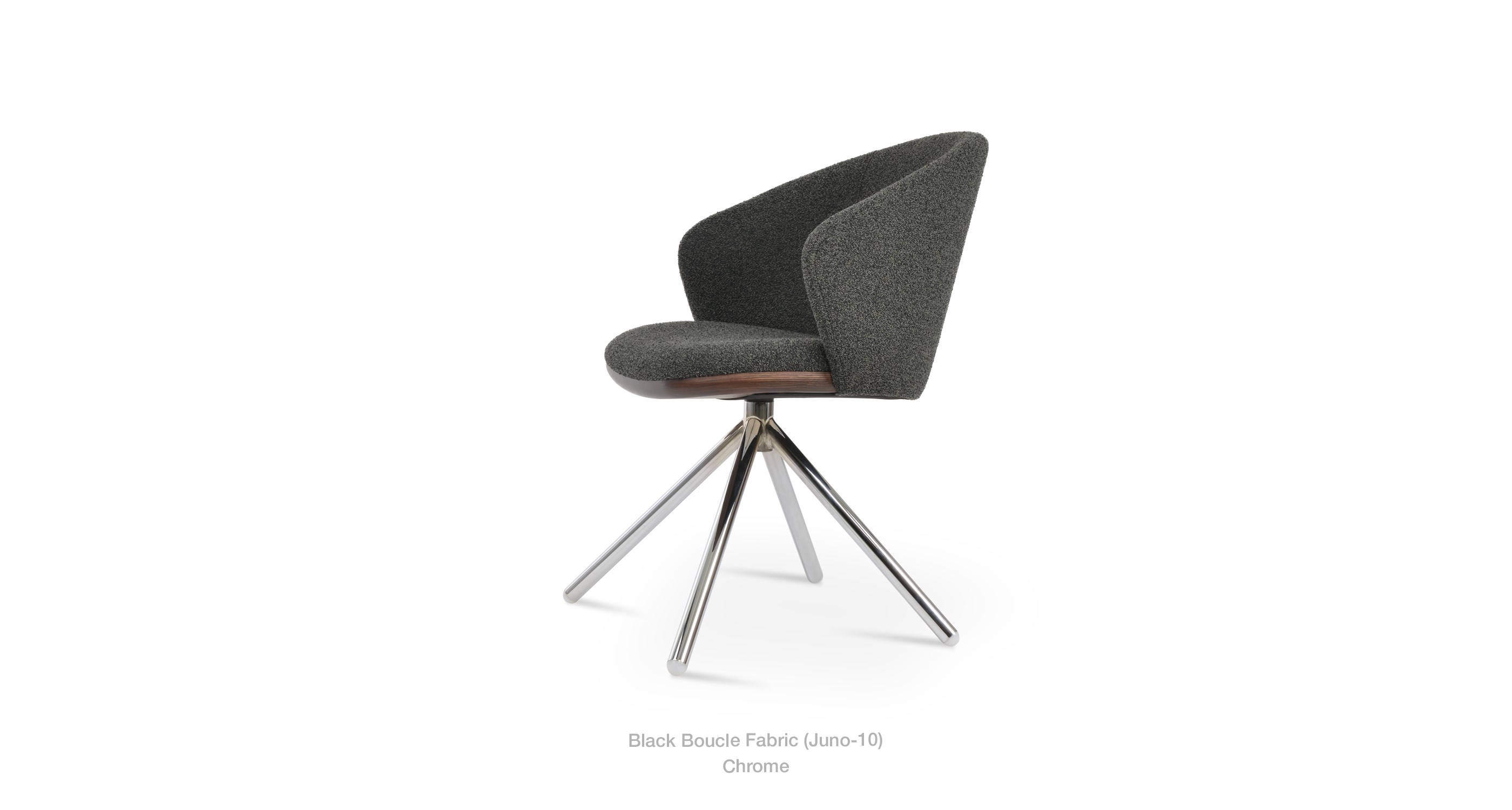 black boucle chrome