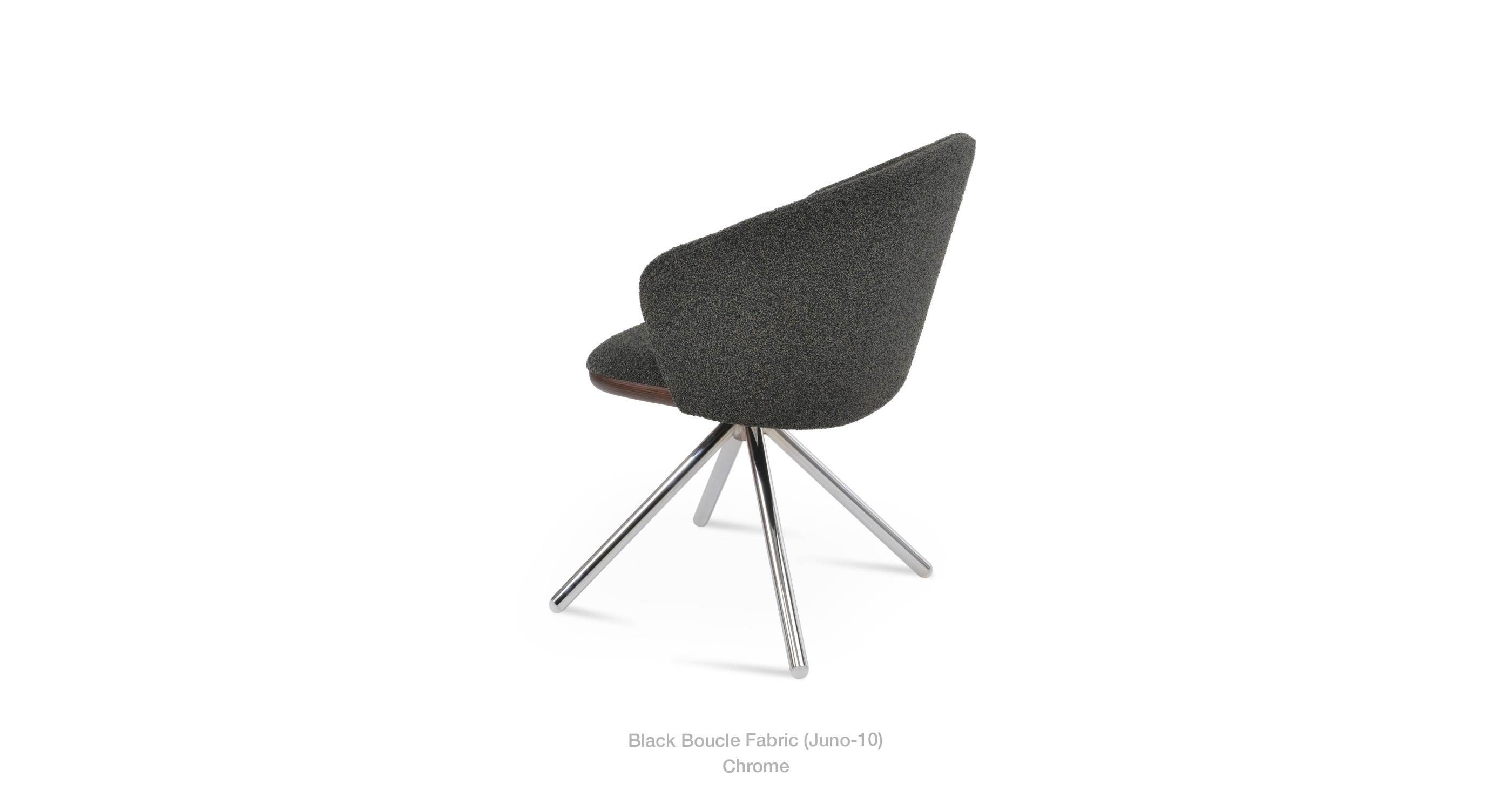 black boucle - chrome