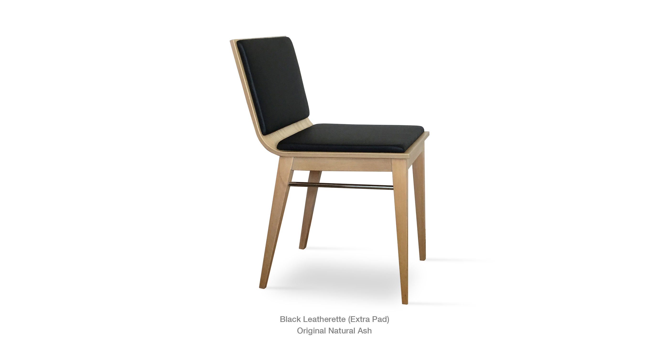 Corona Dining Black Pad Natural Base