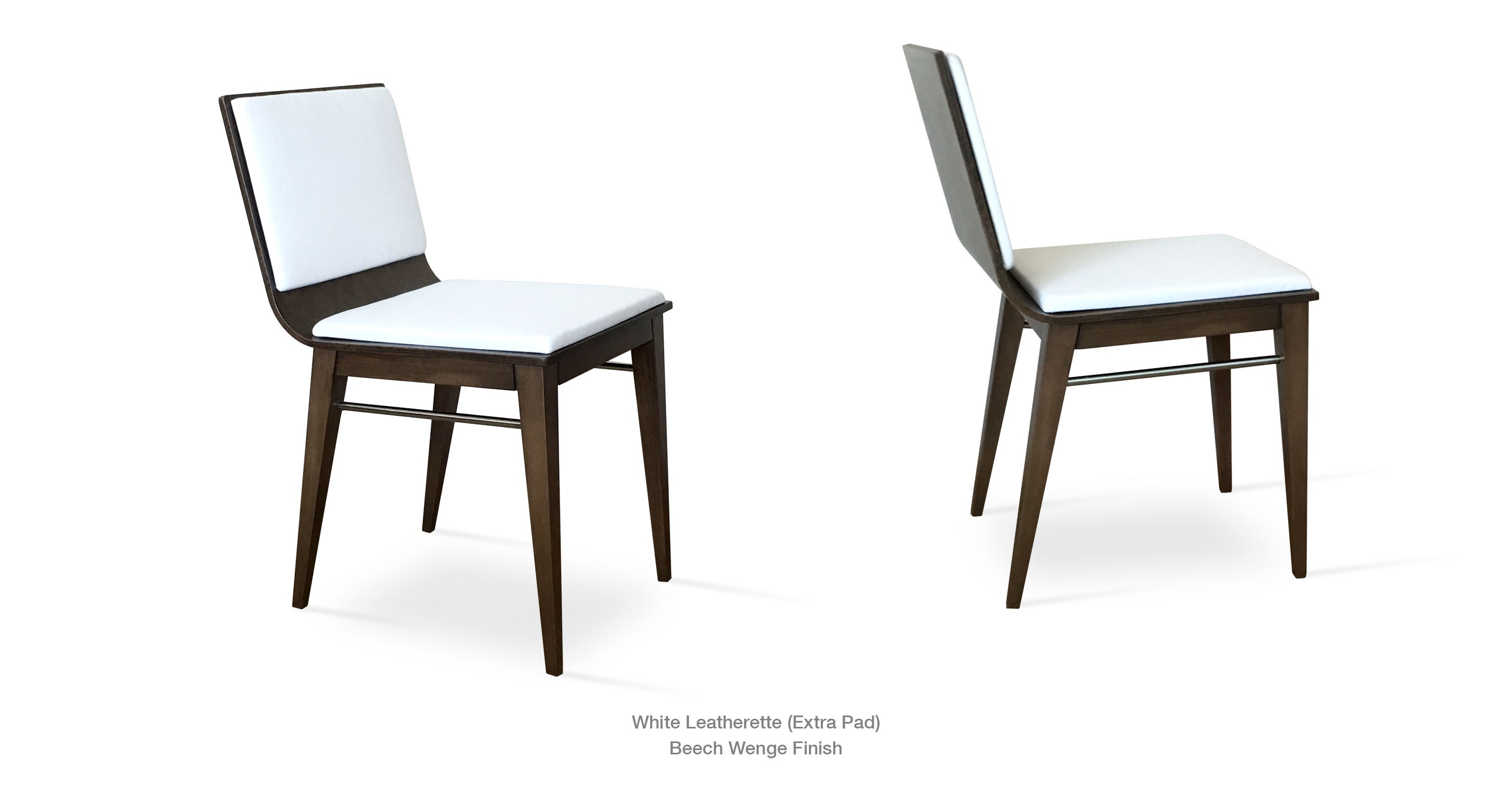 Corona Dining White Leatherette