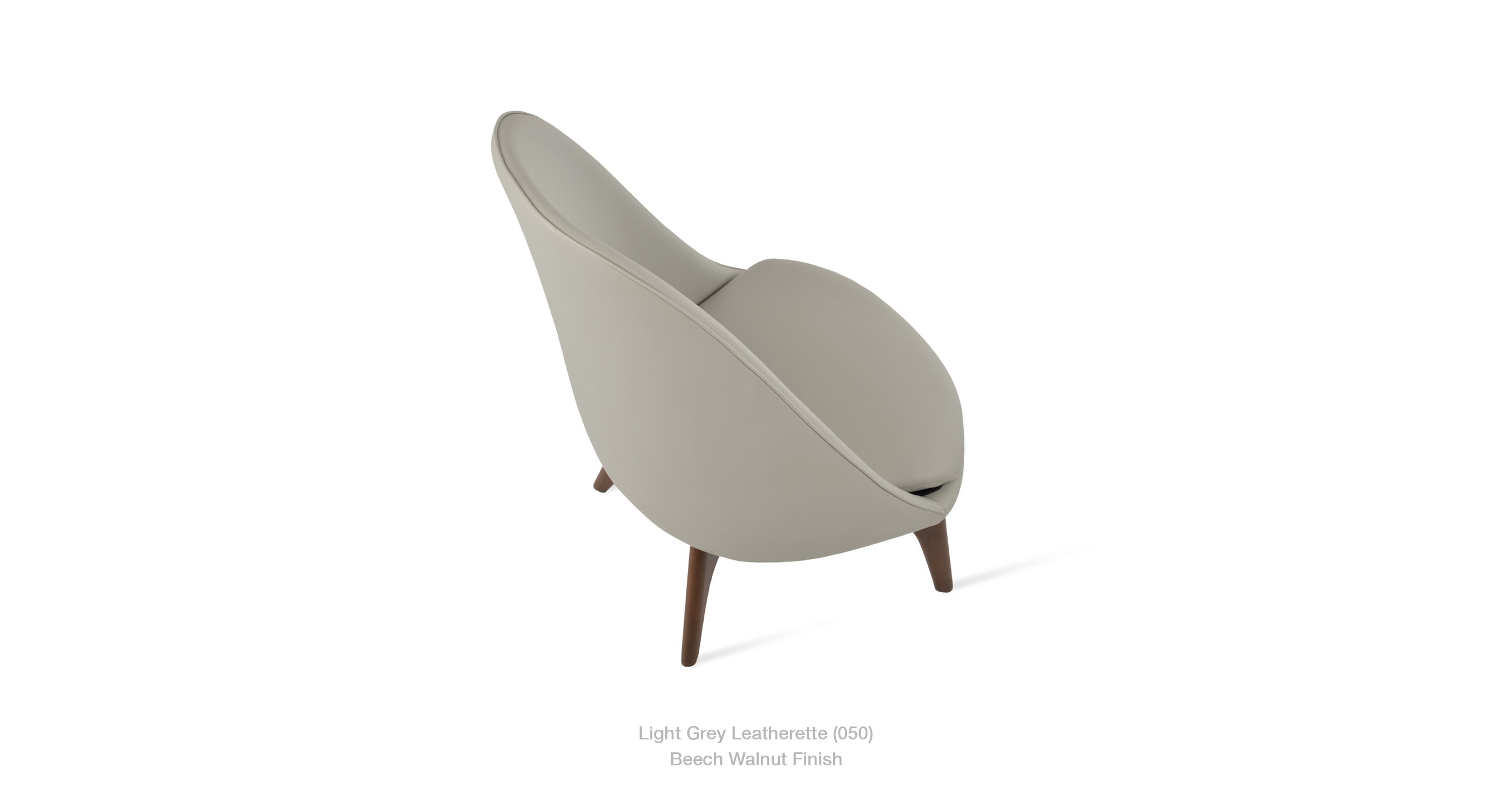 light grey leatherette
