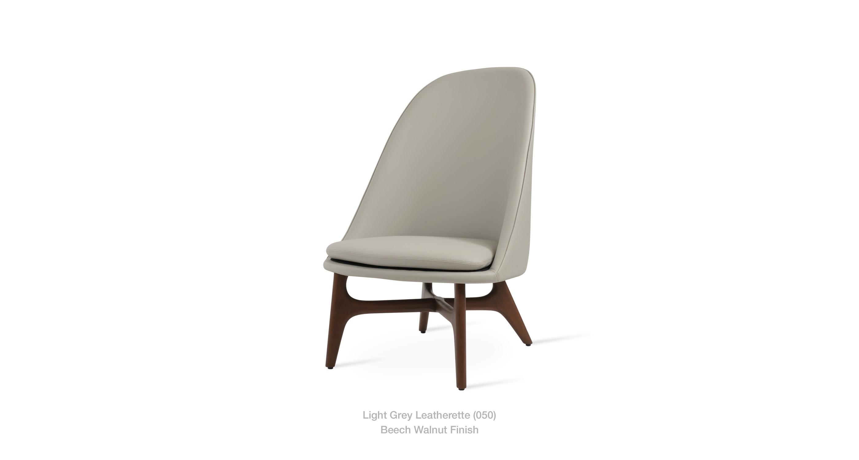 light grey leatherette