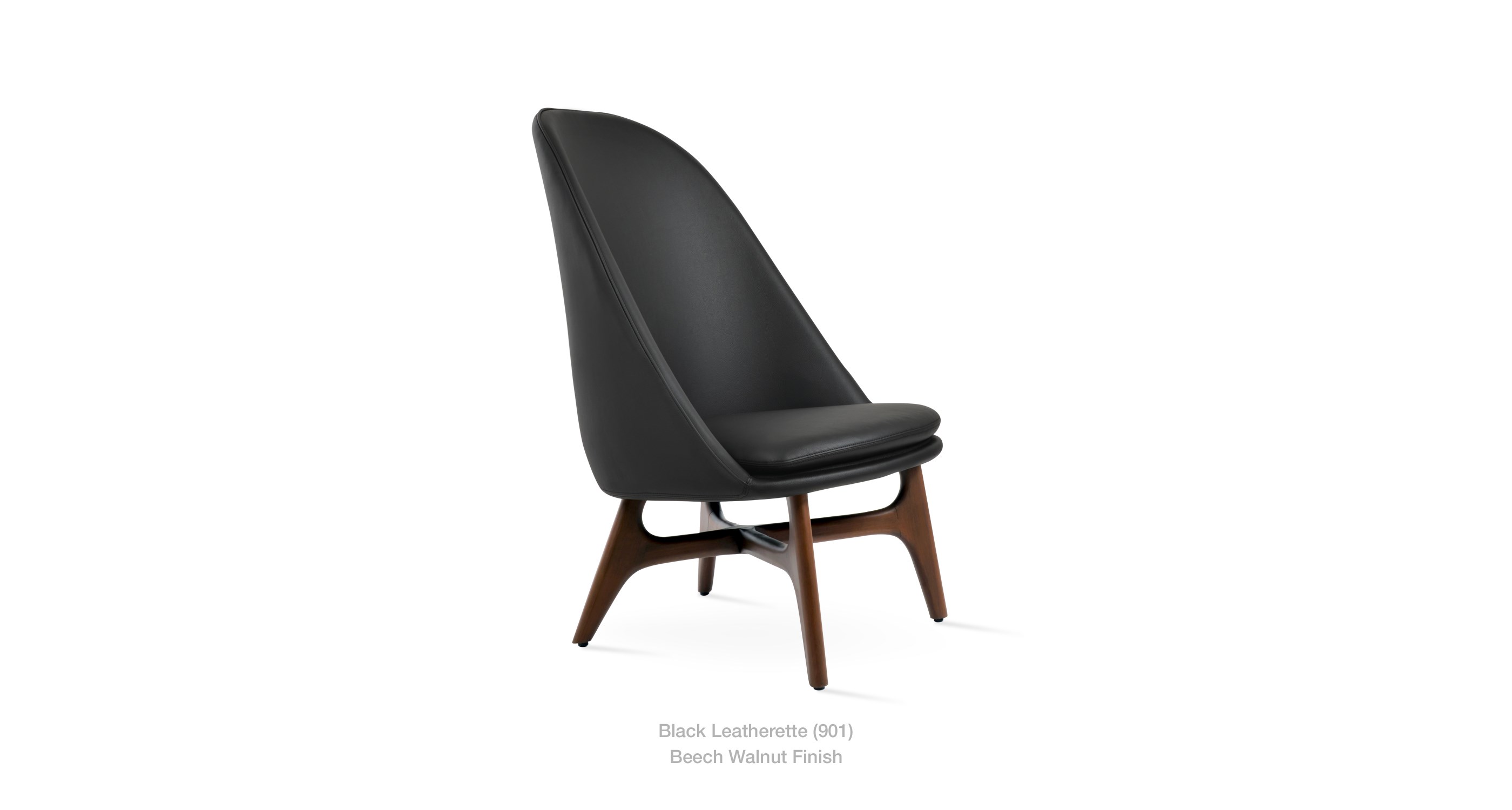 black leatherette