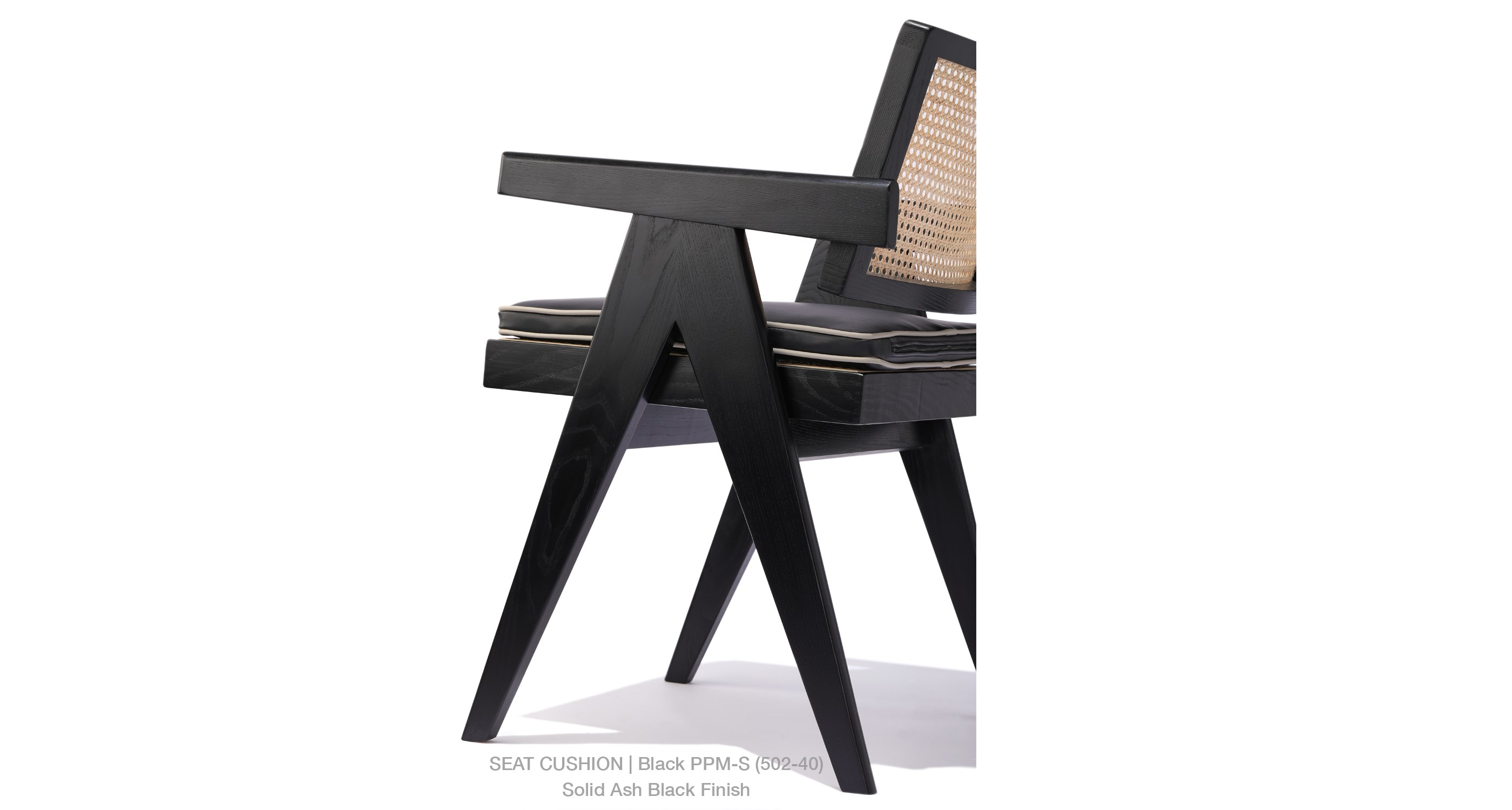 black ppm seat cushion