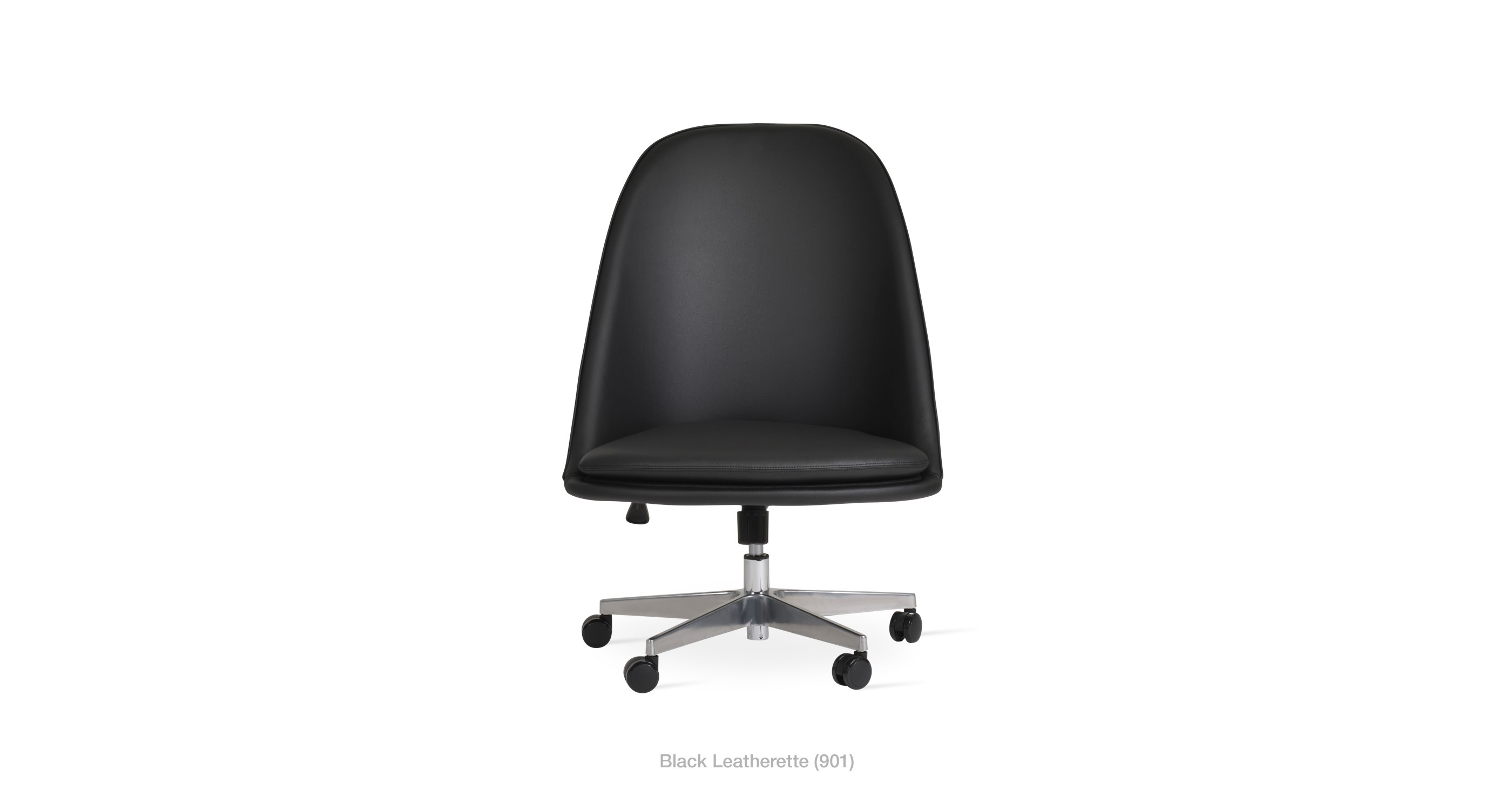 black leatherette