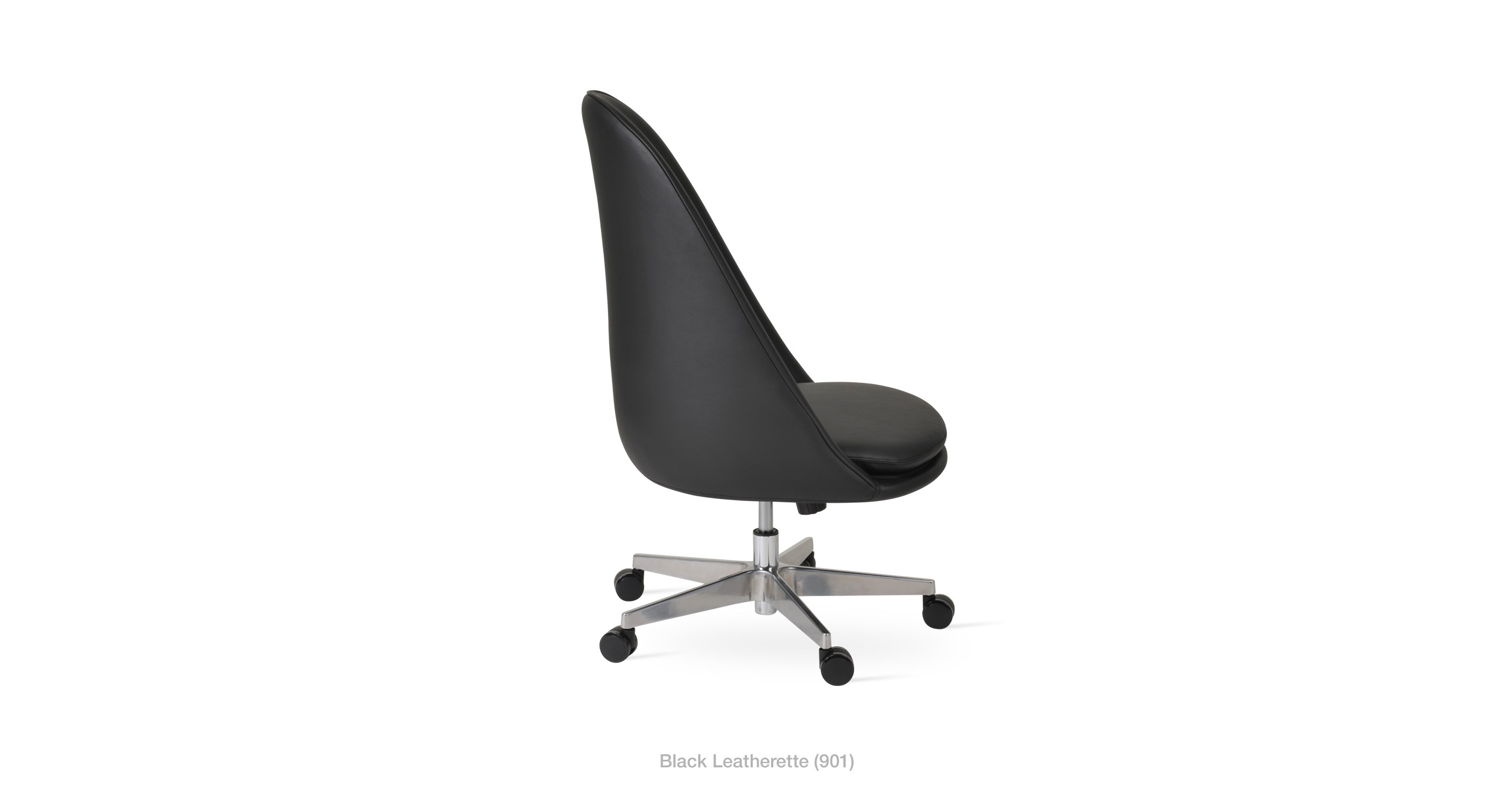 black leatherette