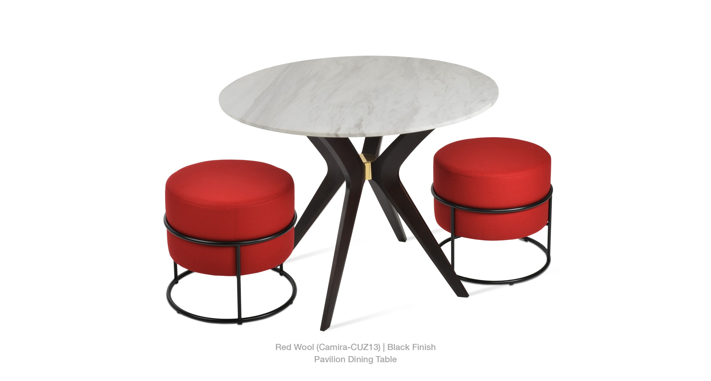 red wool camira - Pavilion Table