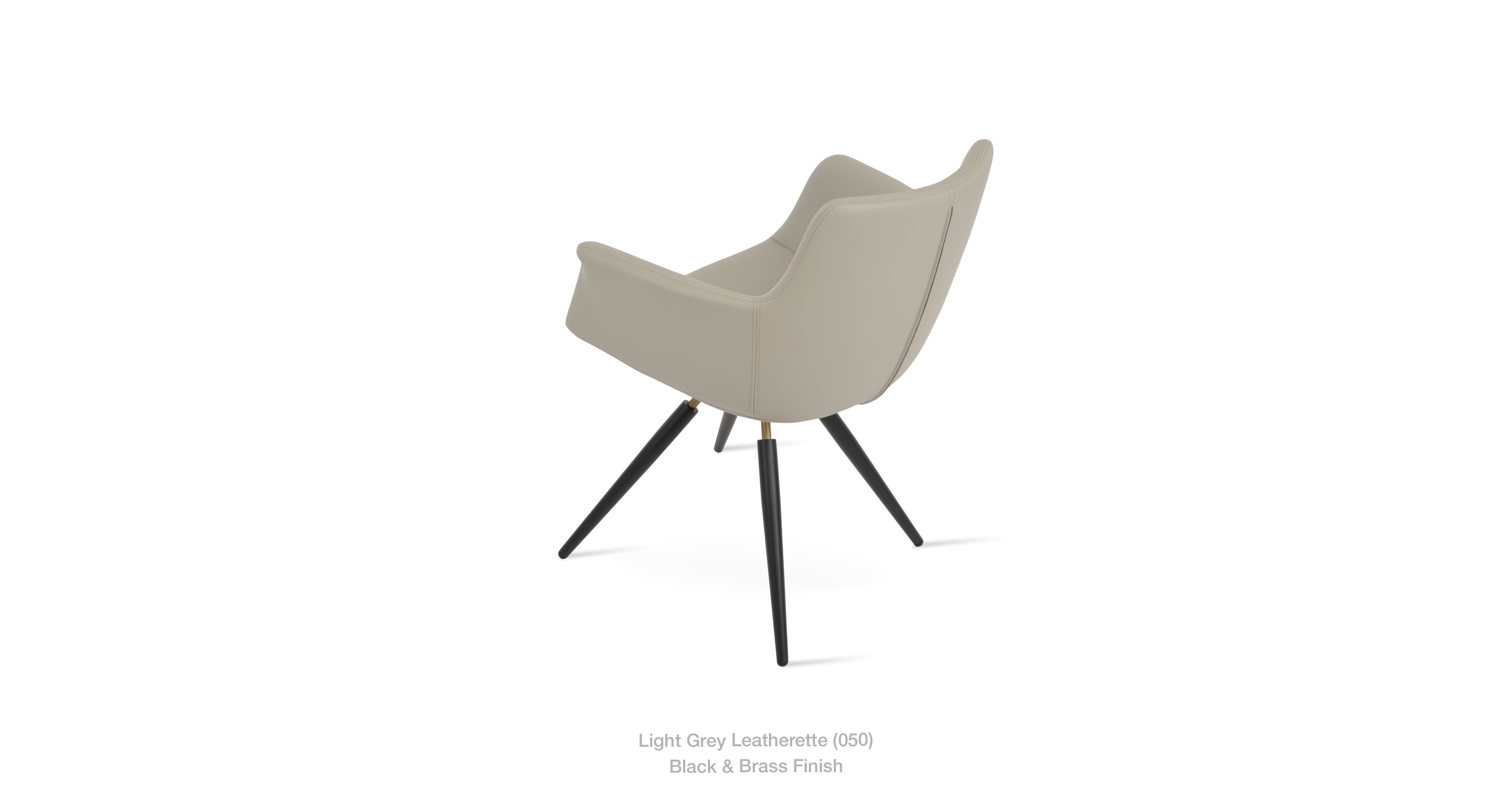 light grey leatherette