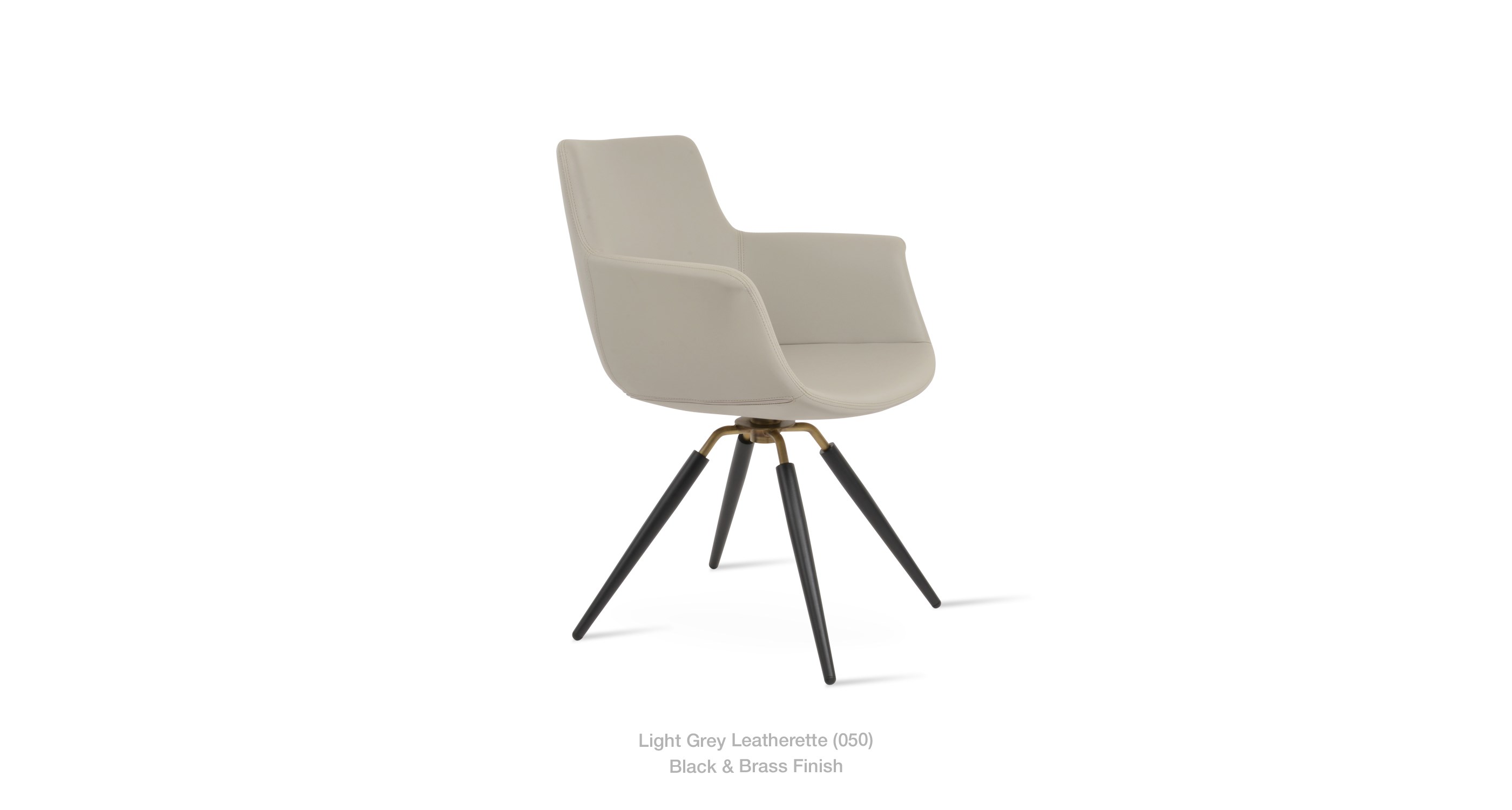 light grey leatherette