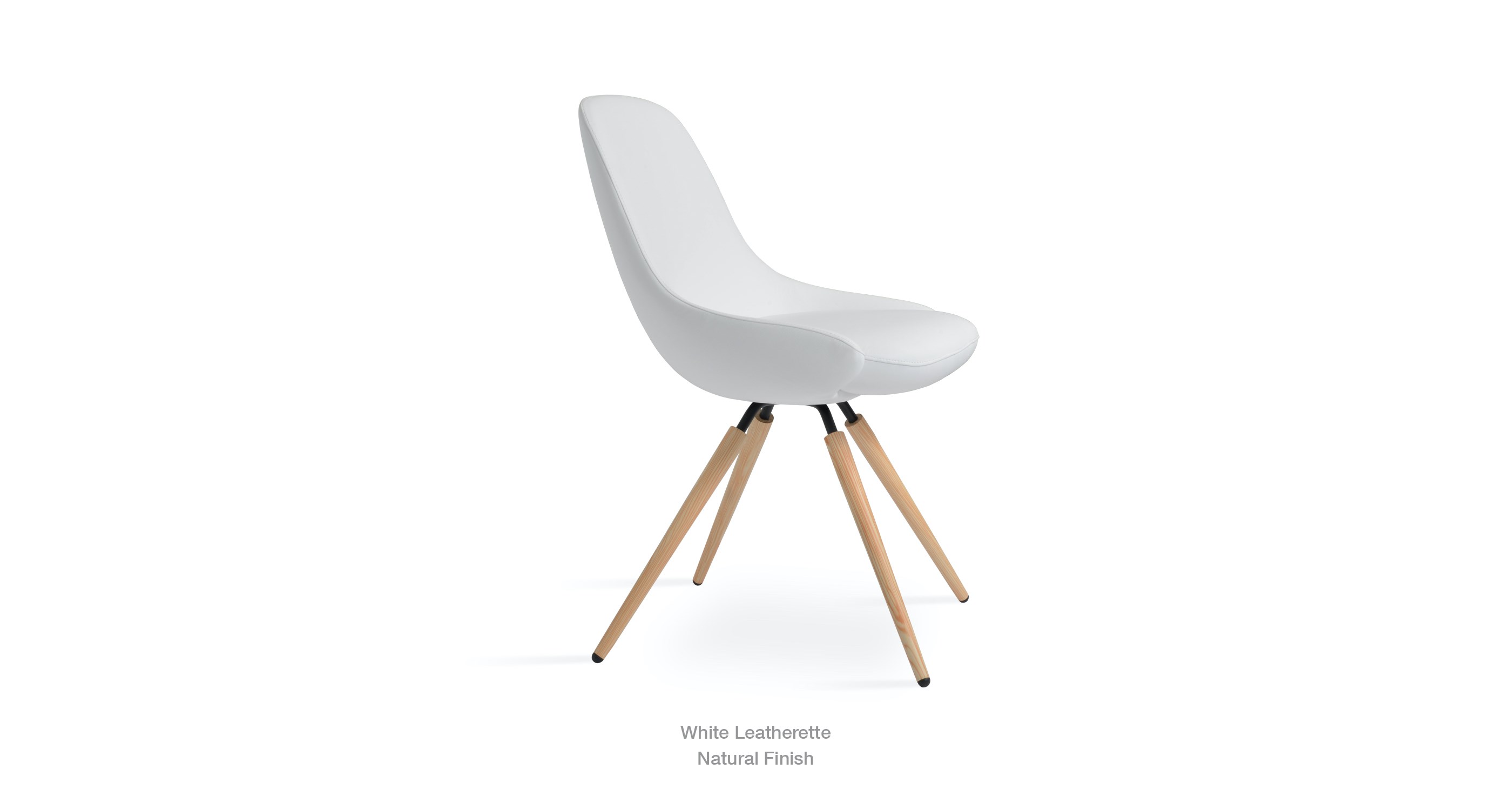 Gazel Carrot White Leatherette Natural