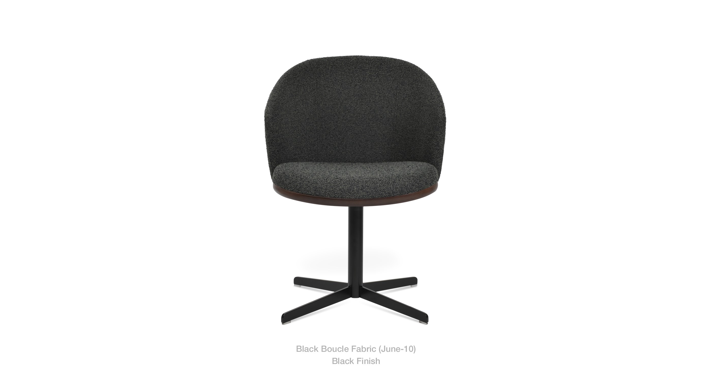 grey boucle - black