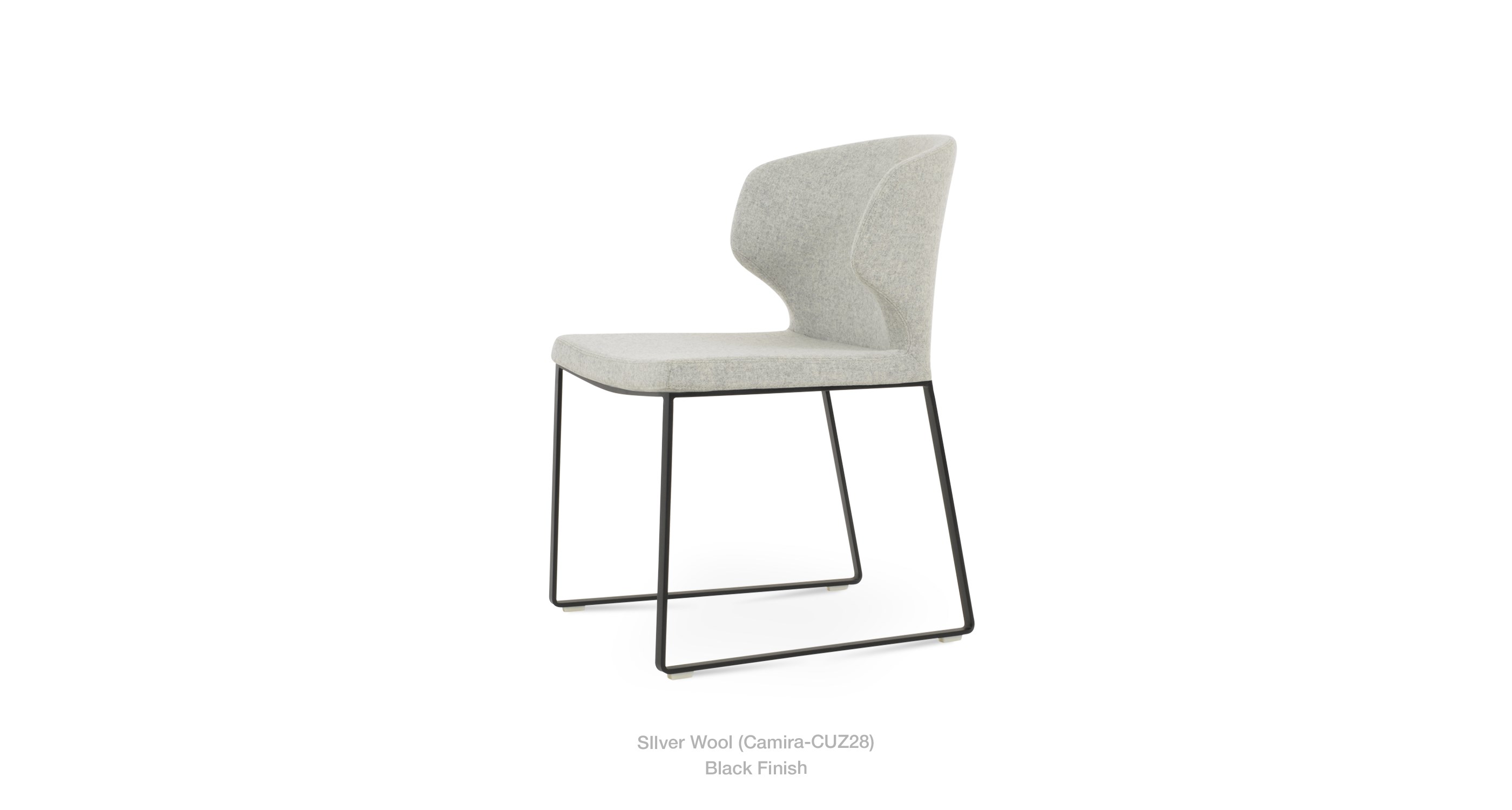 silver wool - black