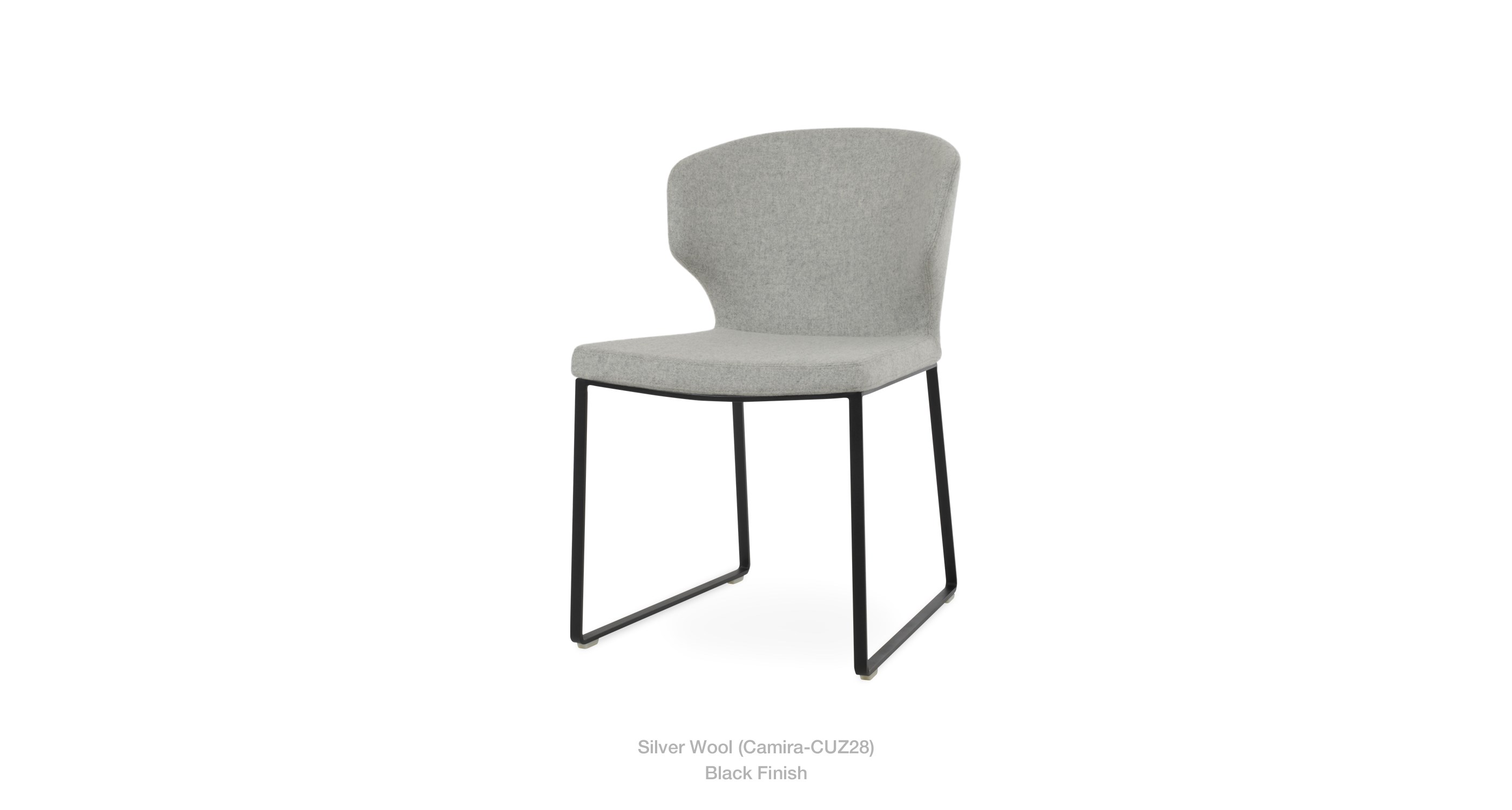 silver wool - black