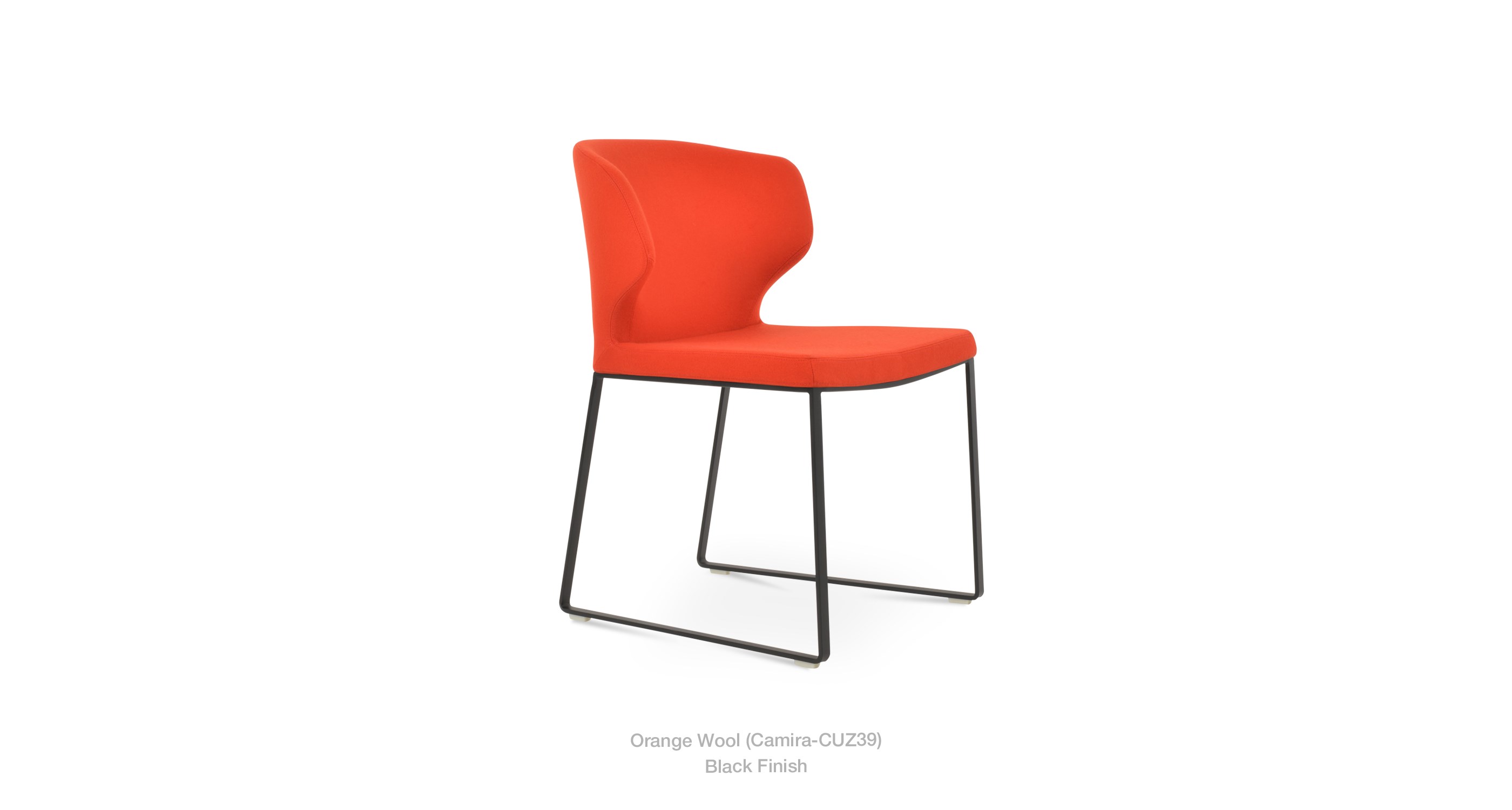 Orange wool - black