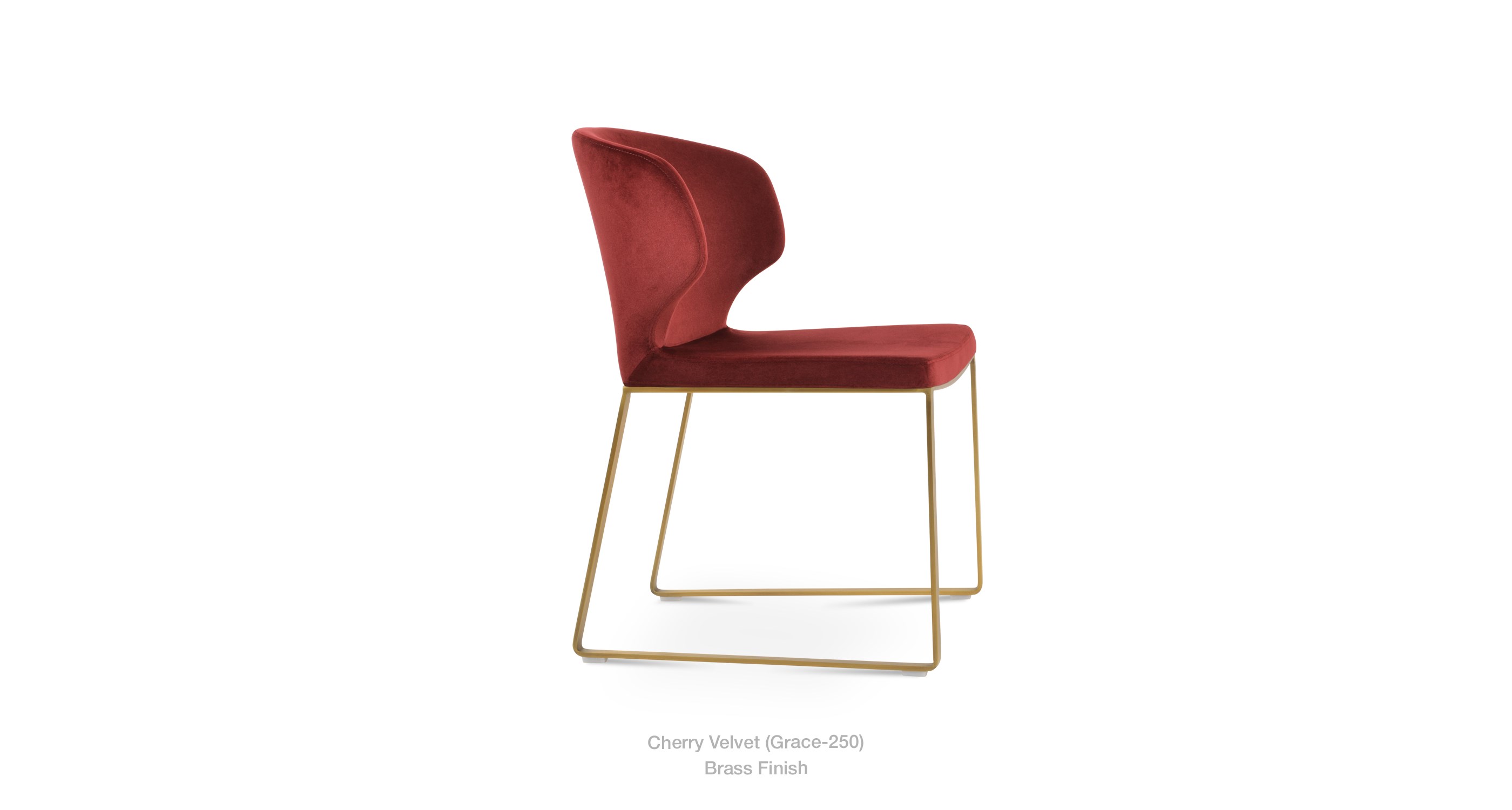 cherry velvet - brass