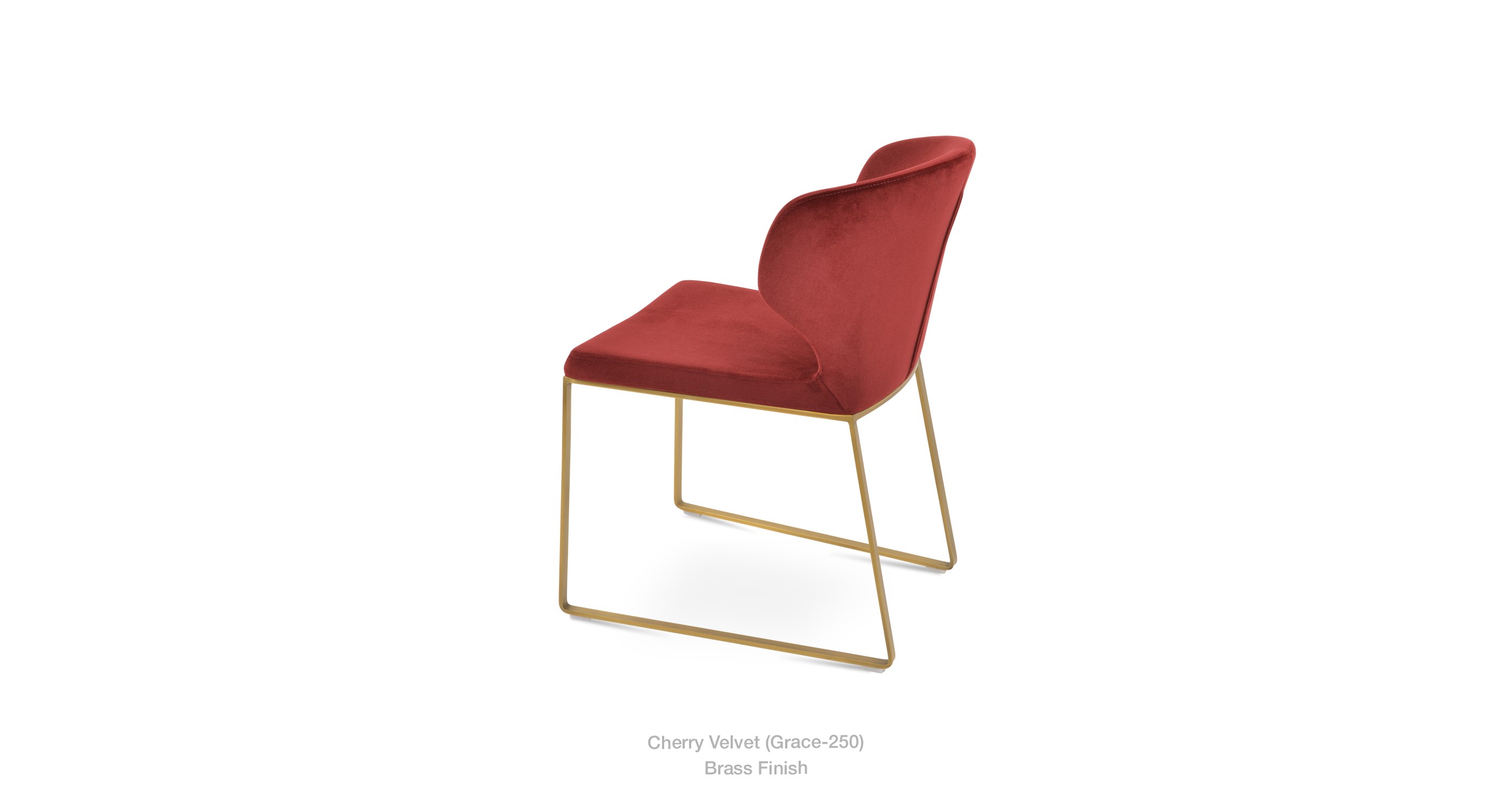 cherry velvet - brass