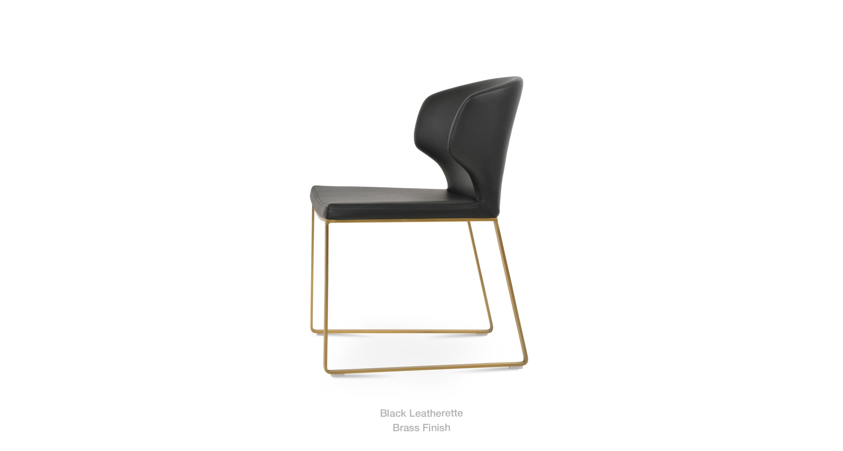 black leatherette