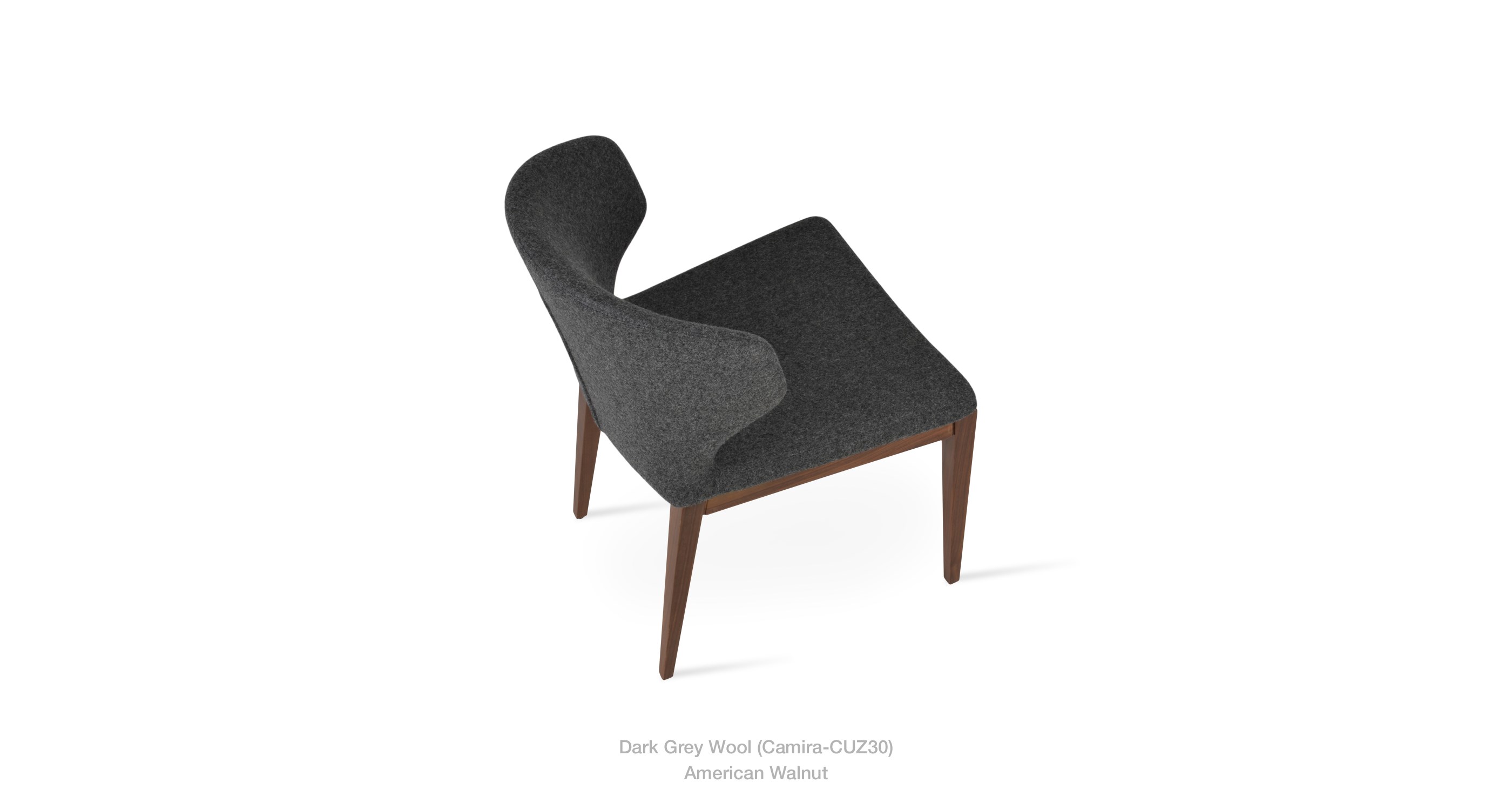 Amed Wood Dark Grey Walnut