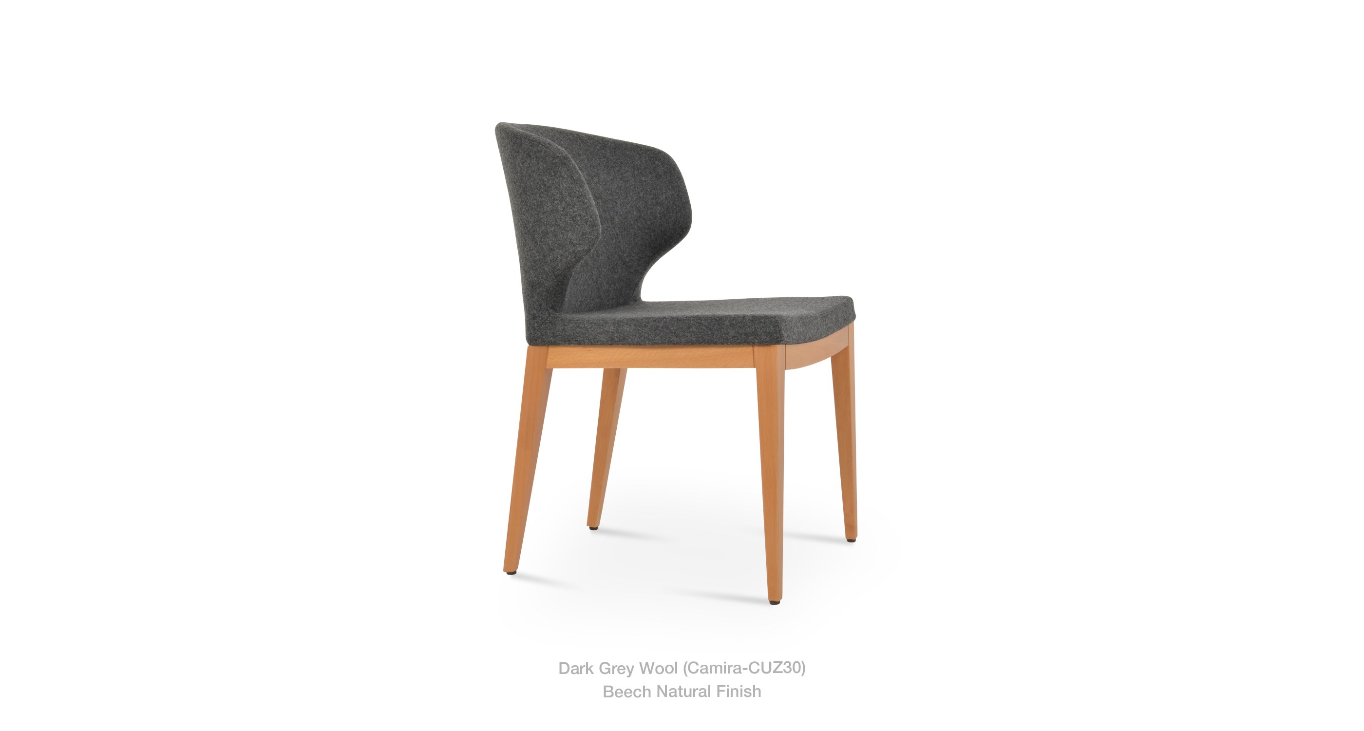 dark grey wool - natural
