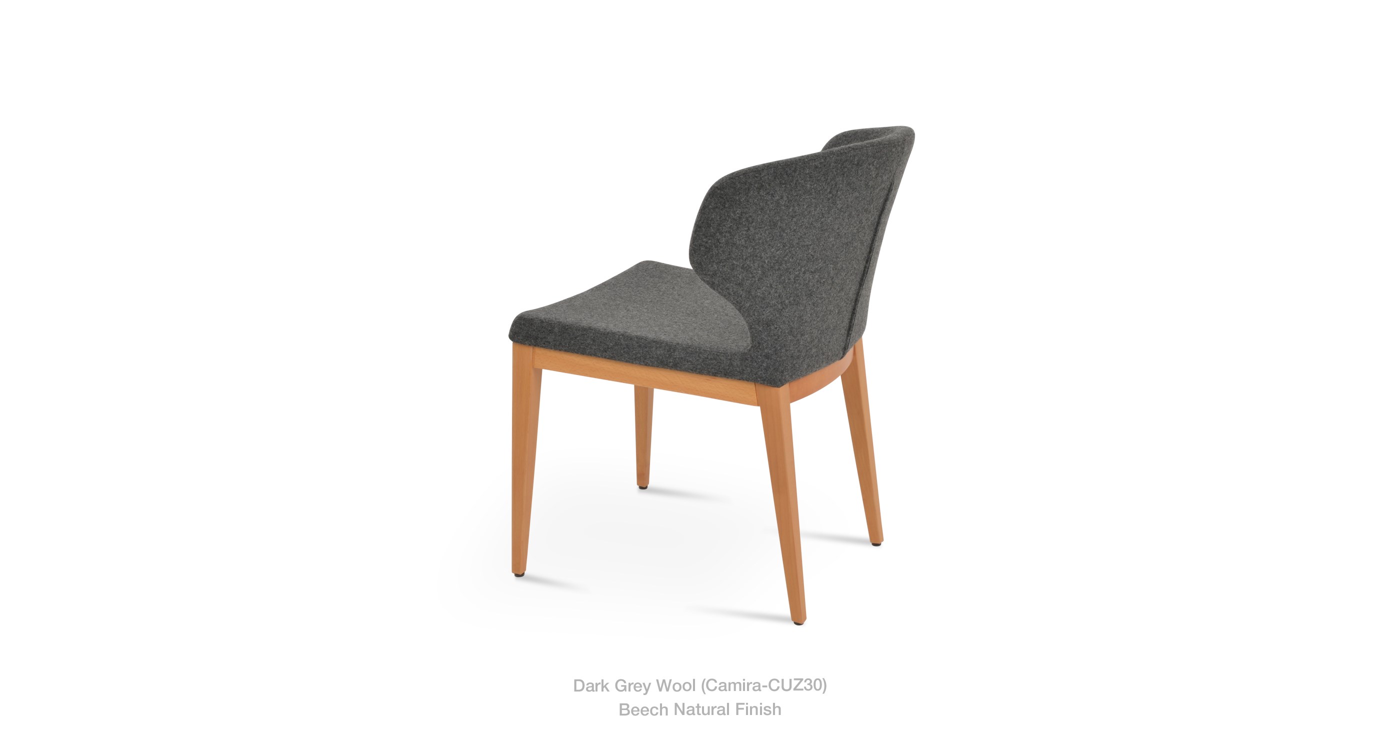 dark grey wool - natural