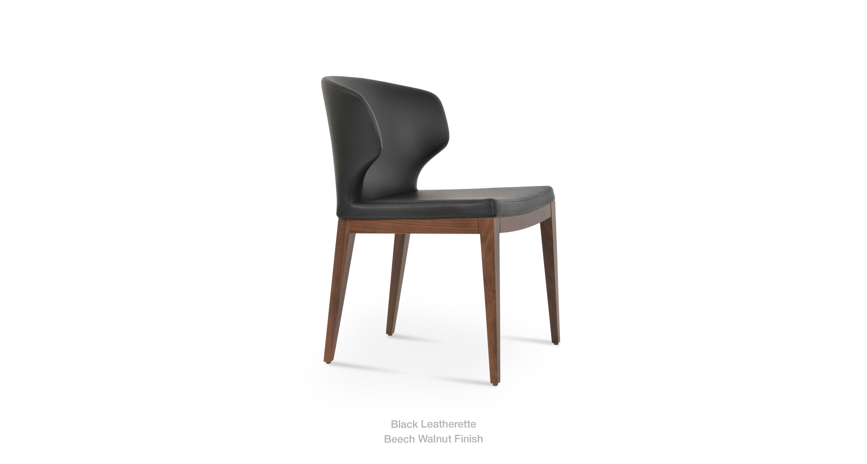 black leatherette