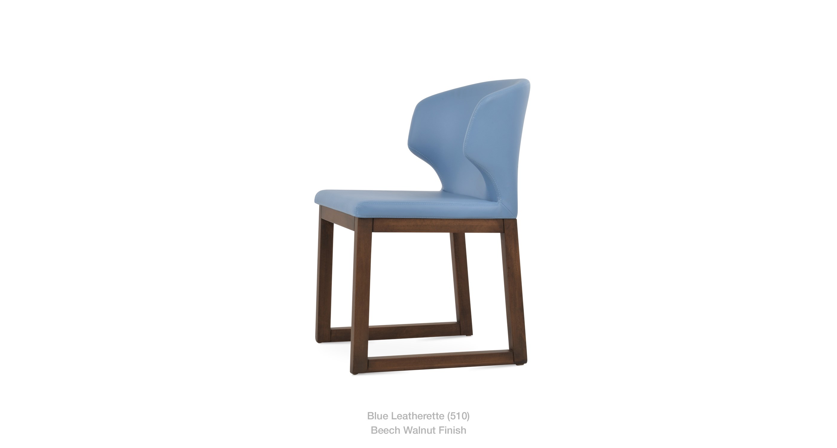 blue leatherette